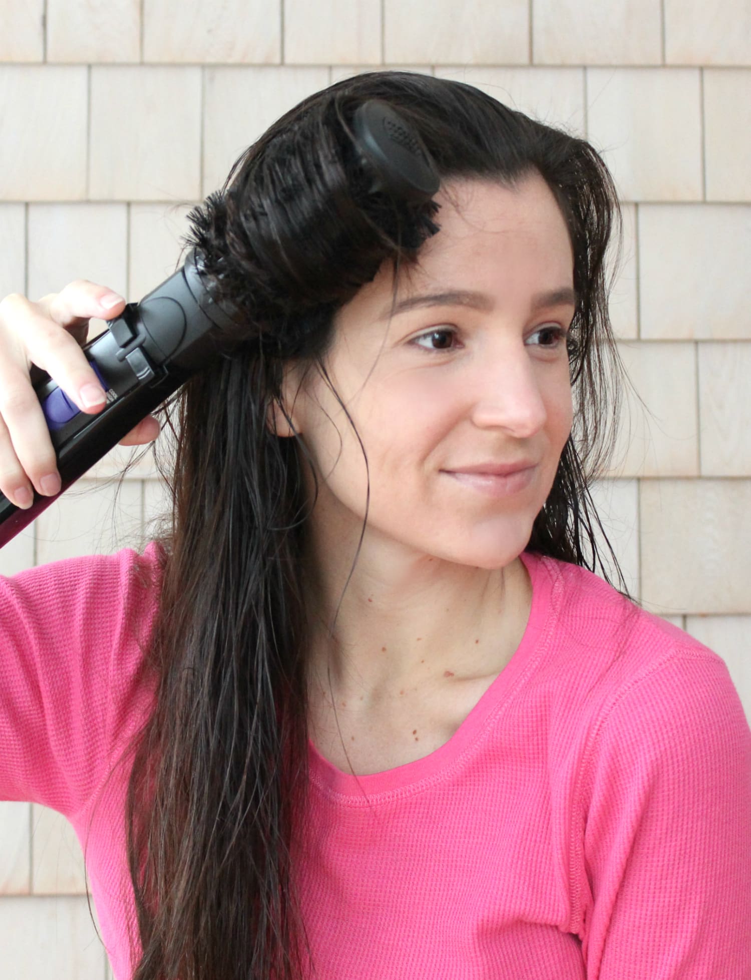 An at home blowout tutorial using the new Conair Infiniti Pro Spin Air Brush Styler