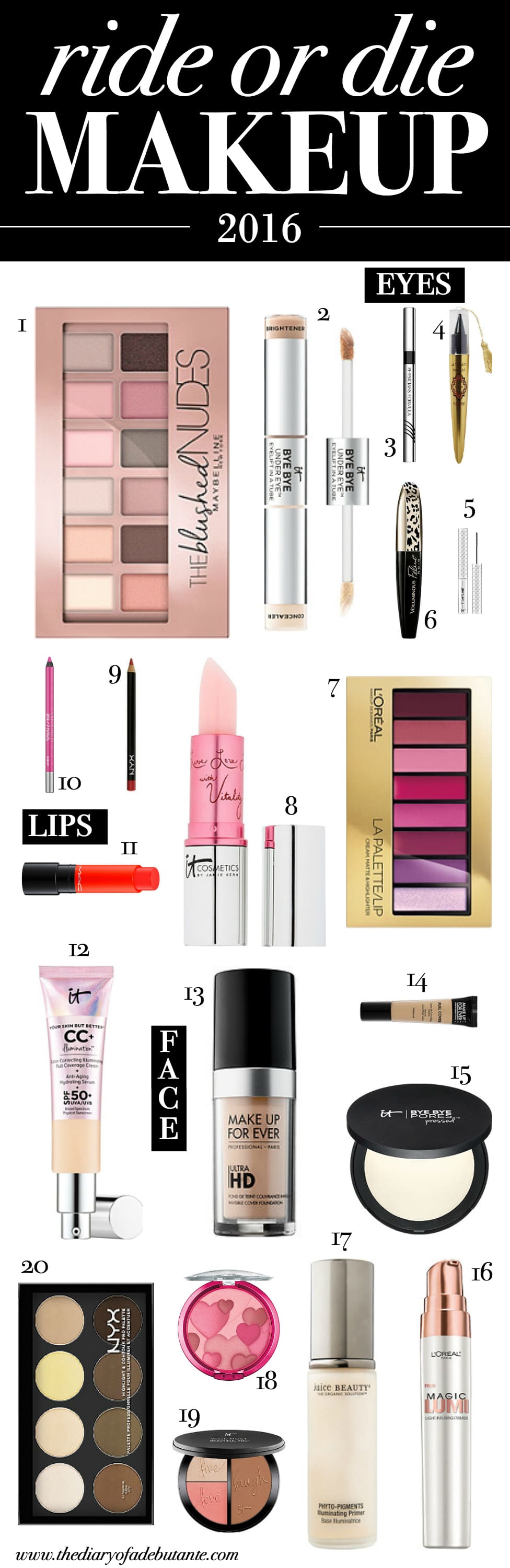Ride or die makeup for 2016