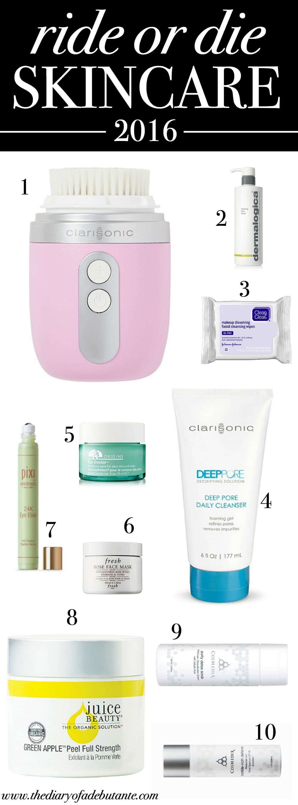 Ride or die skincare products for 2016