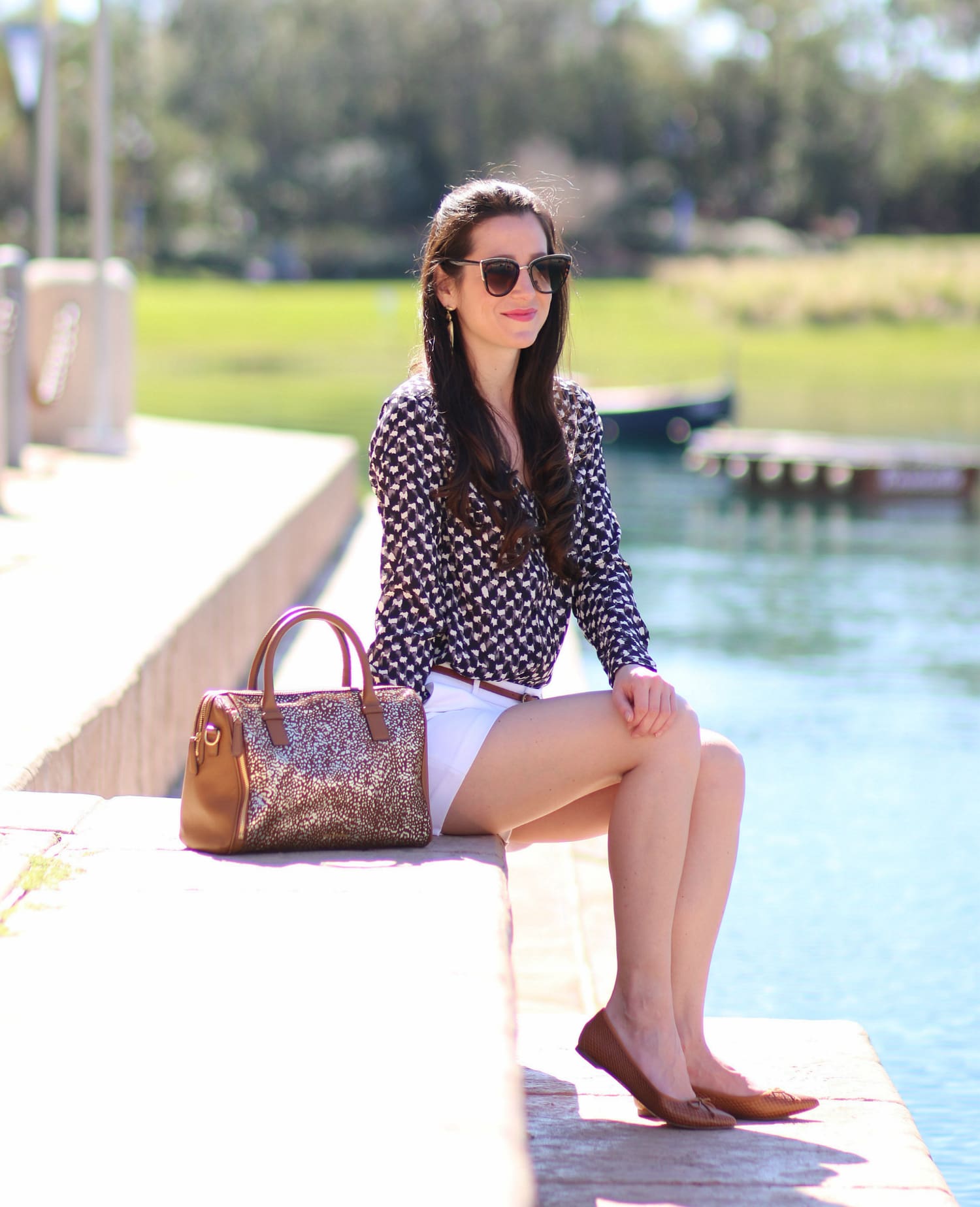 A versatile work top from Banana Republic that can be dressed up with jeans and heels or down with shorts and cute ballet flats