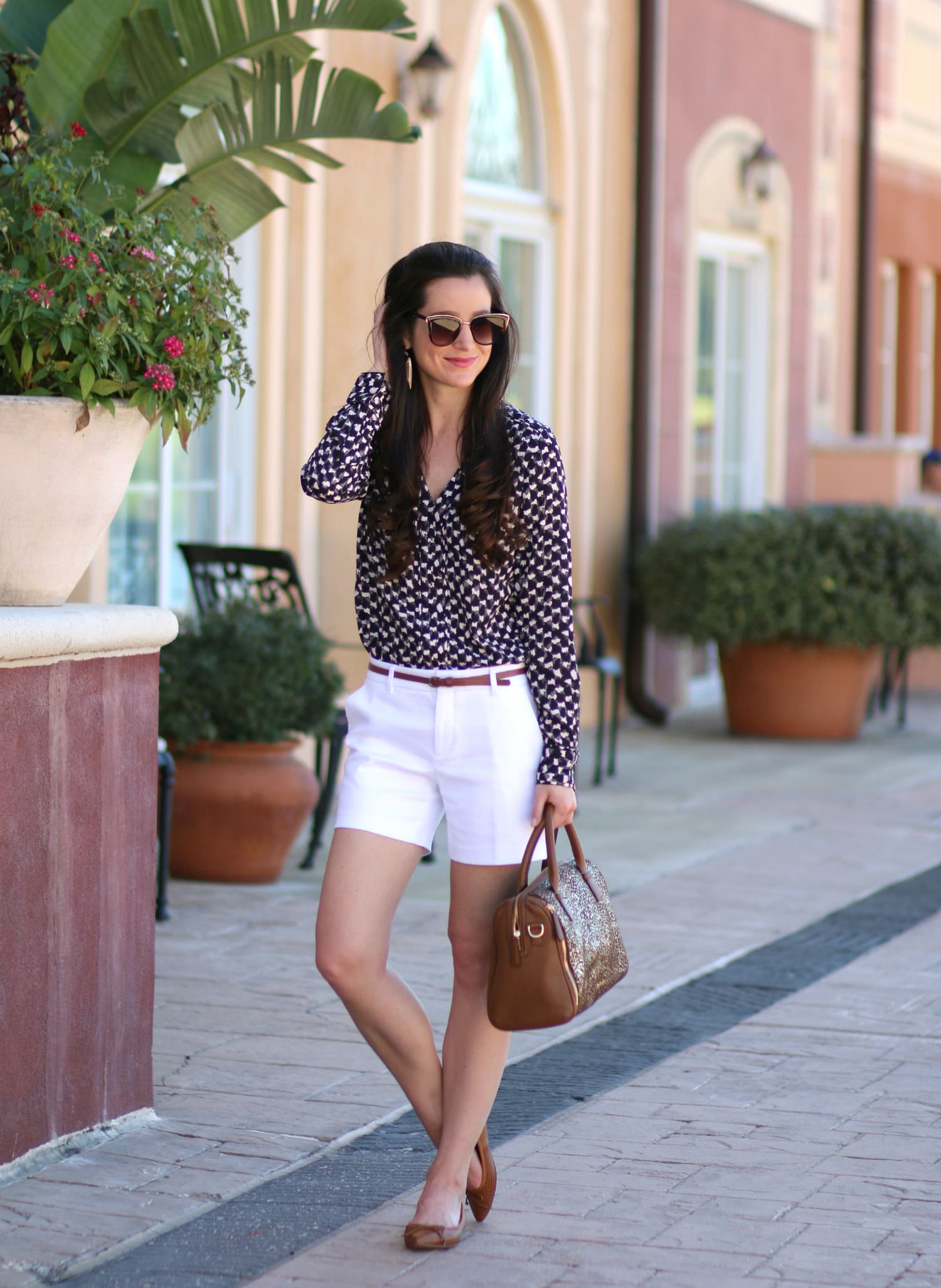 A versatile work top from Banana Republic that can be dressed up with jeans and heels or down with shorts and cute ballet flats
