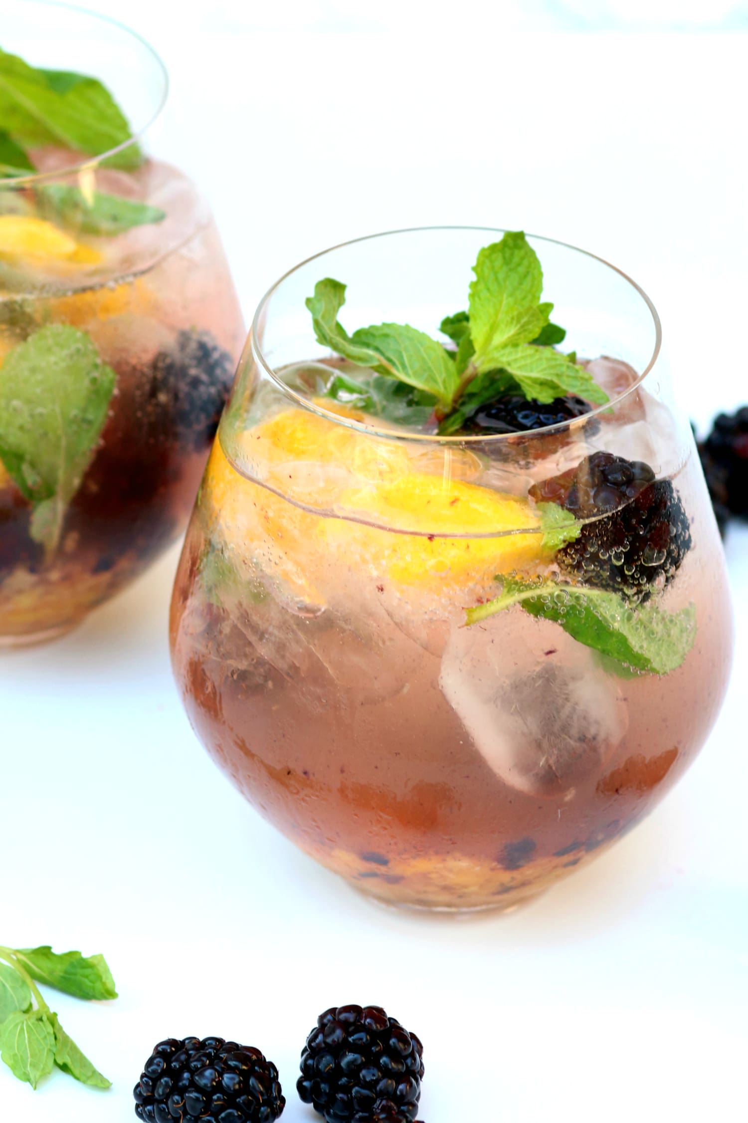 A simple and delicious blackberry mango mojito recipe