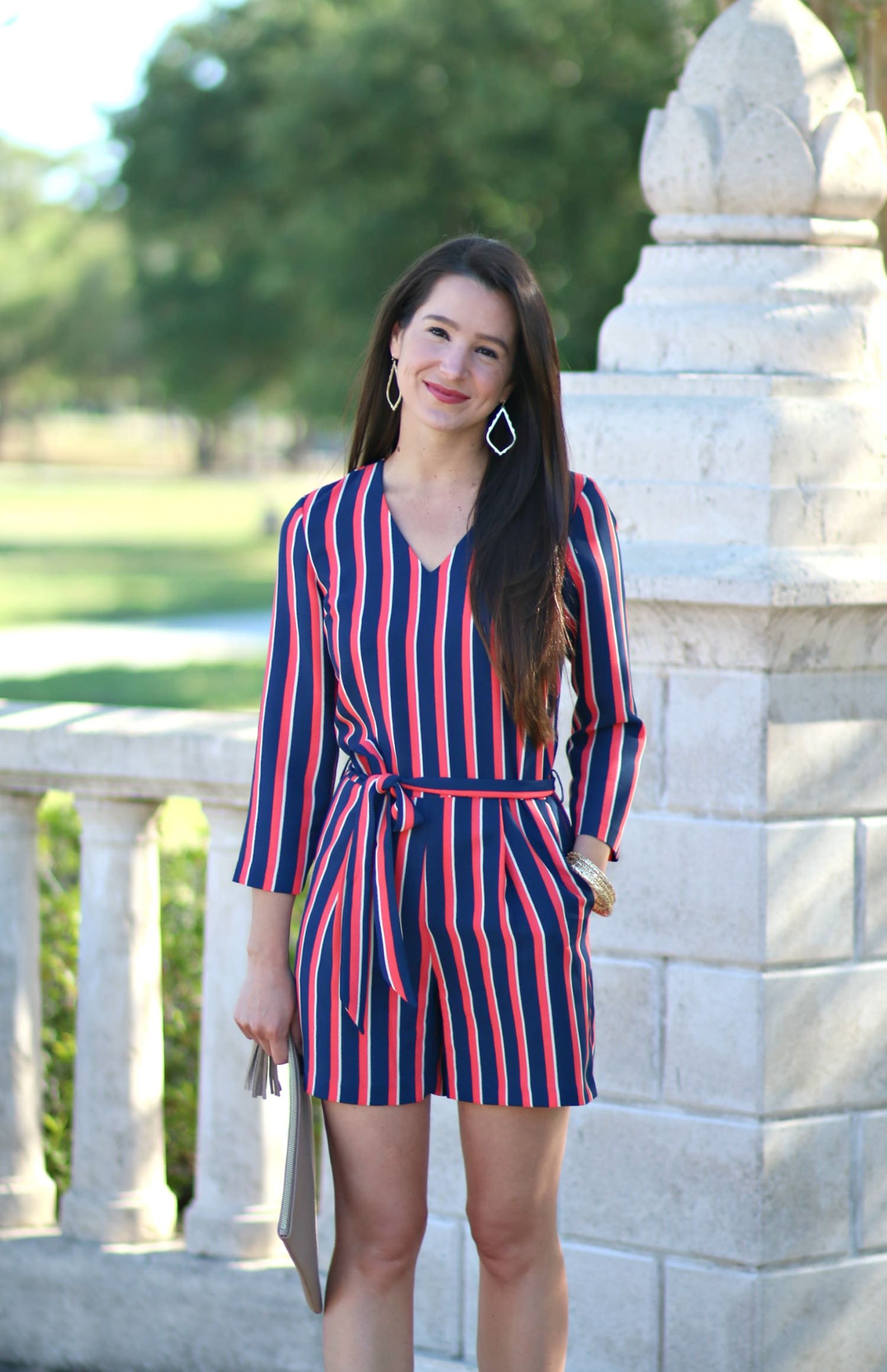 Banana Republic Vertical Stripe Romper