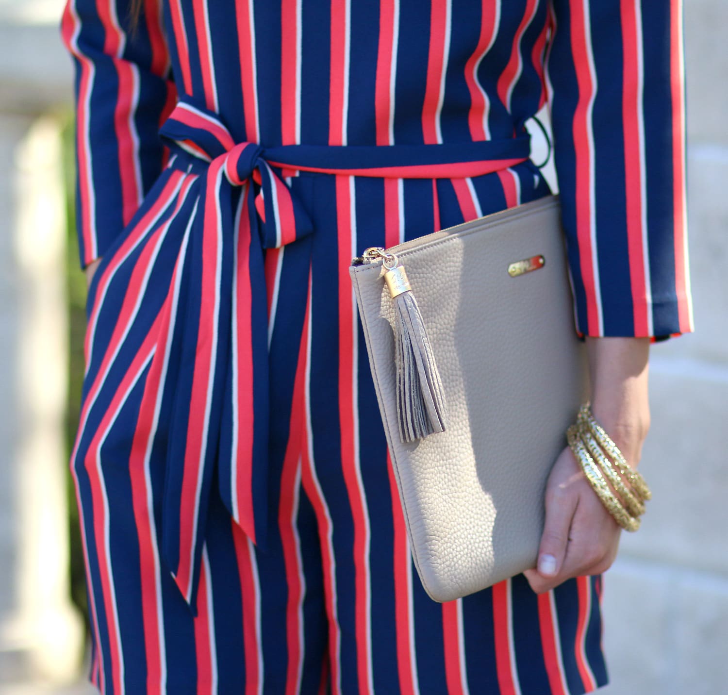 Banana Republic Vertical Stripe Romper