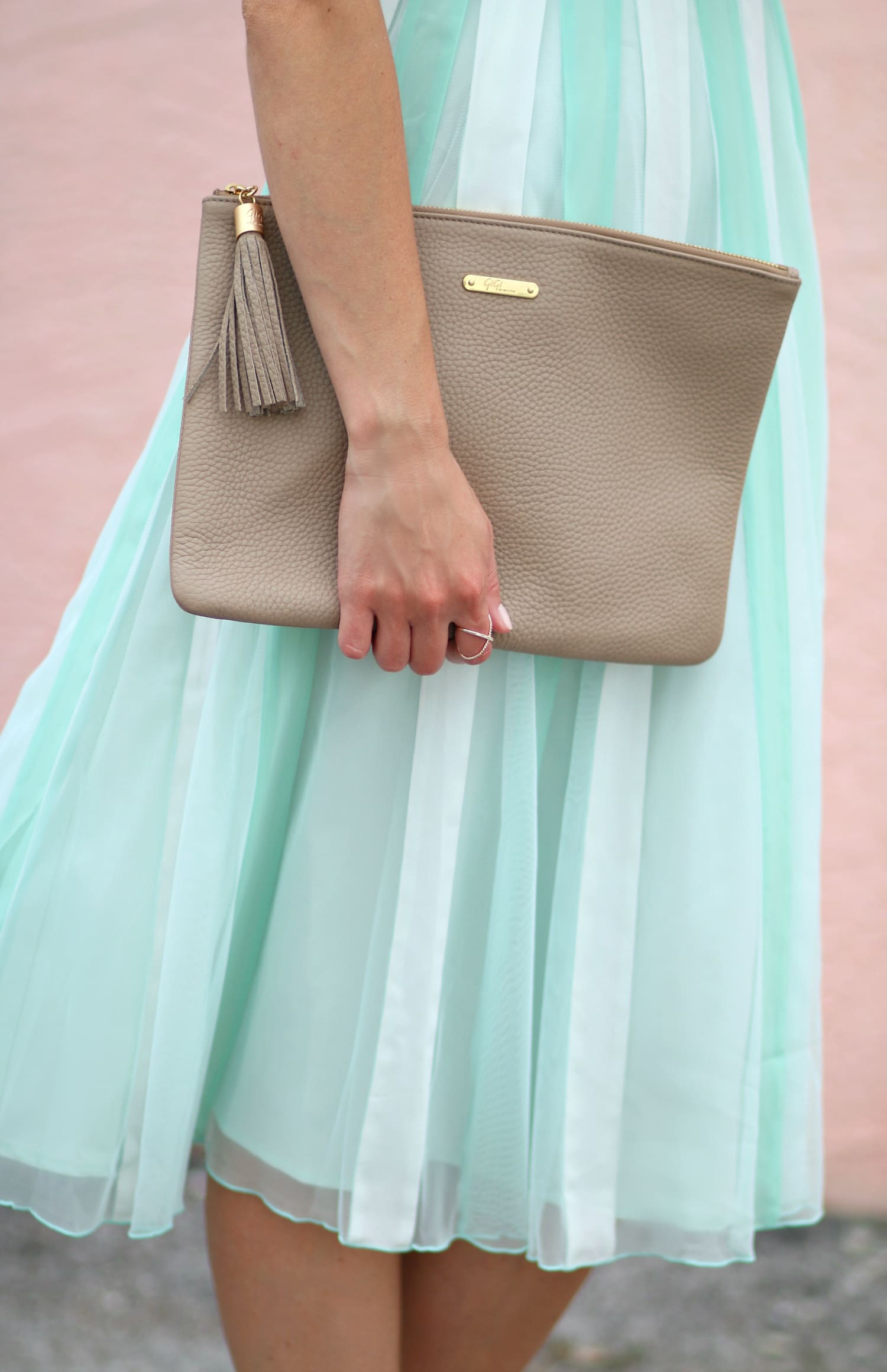LC Lauren Conrad Spring Slip Dress in Ocean Wave