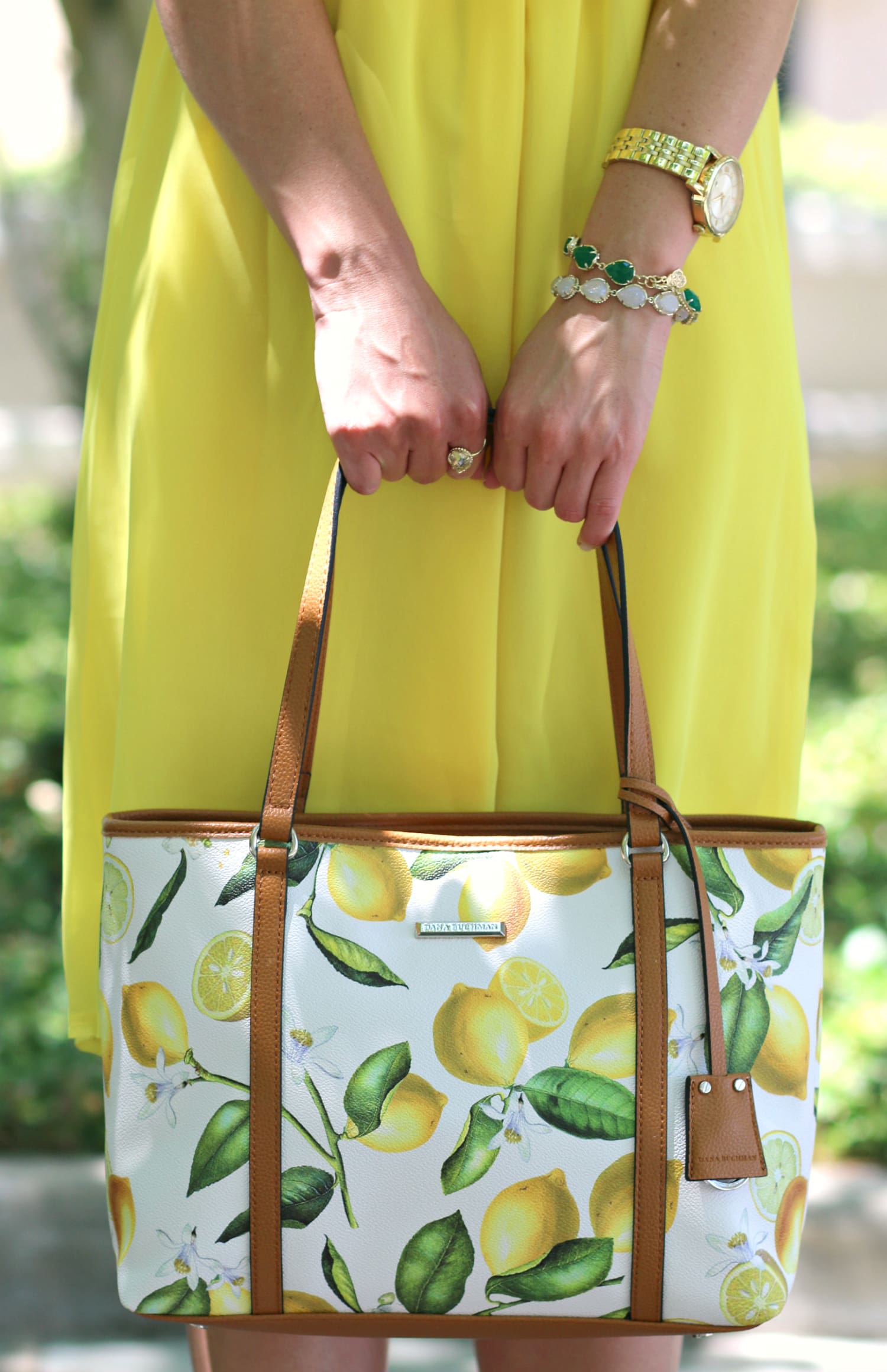 Affordable Yellow Off the Shoulder Cocktail Dress and Round-Up of Cute Citrus Accessories and Gifts for Lemon Lovers