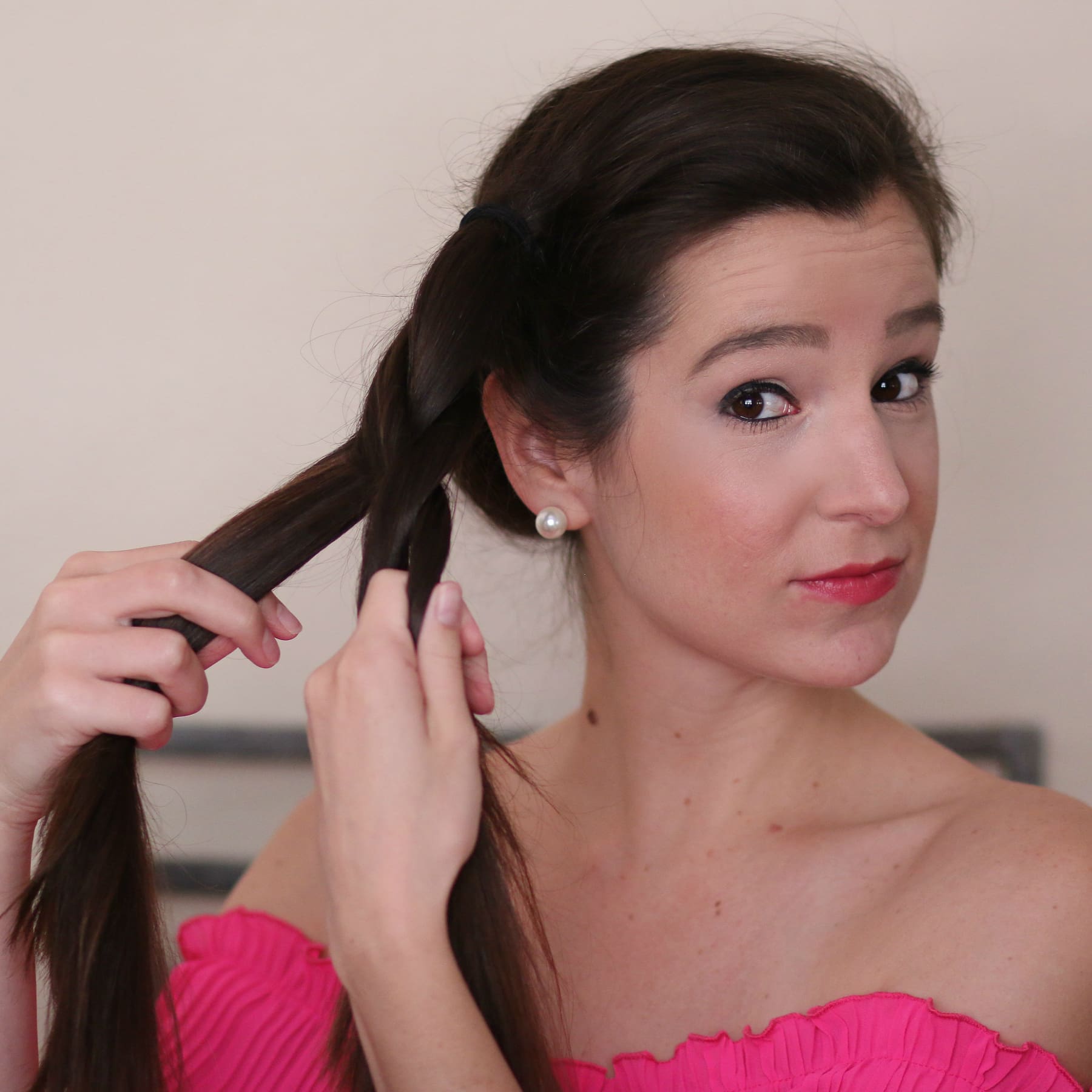 2 easy braided hairstyle for medium hair that take 5 minutes or less 