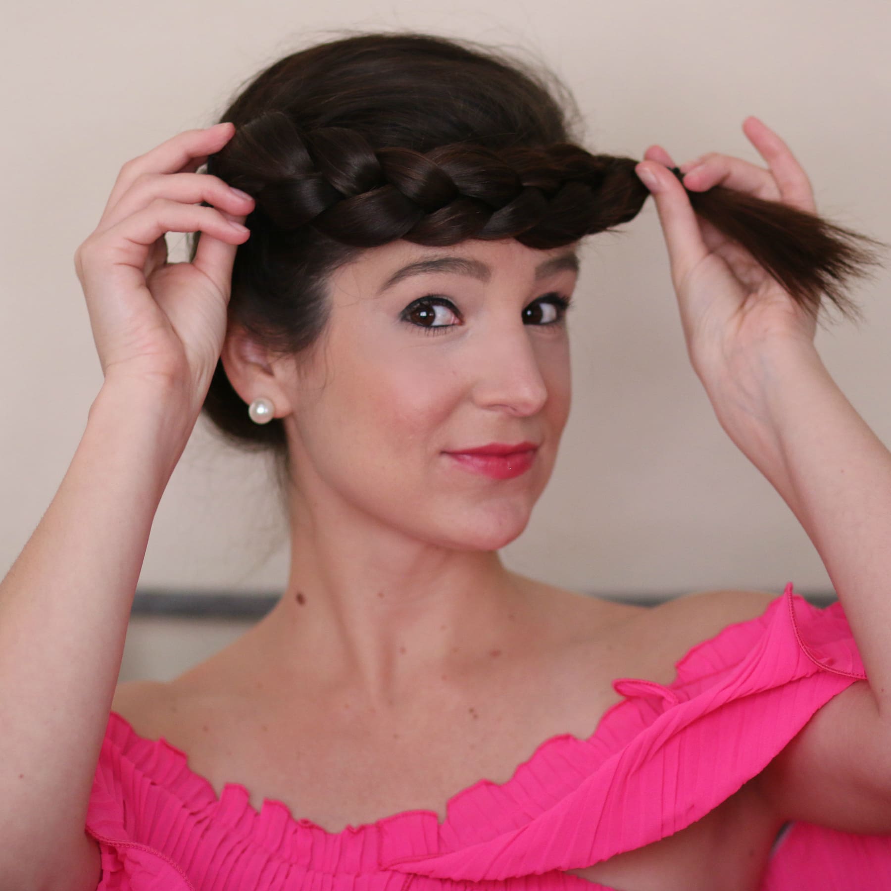 2 easy braided hairstyle for medium hair that take 5 minutes or less 