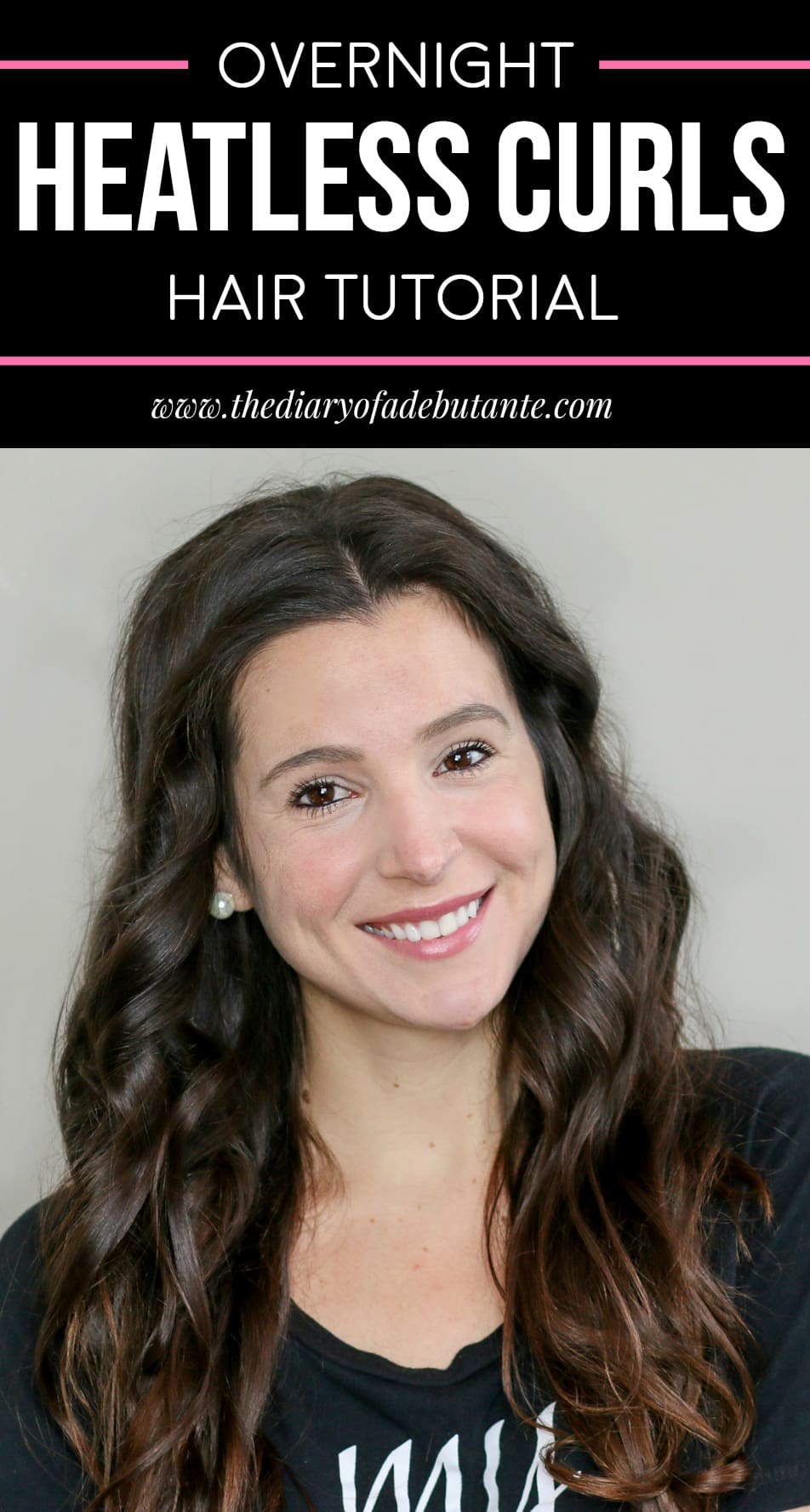 How to get heatless curls overnight by southern lifestyle blogger Stephanie Ziajka from Diary of a Debutante