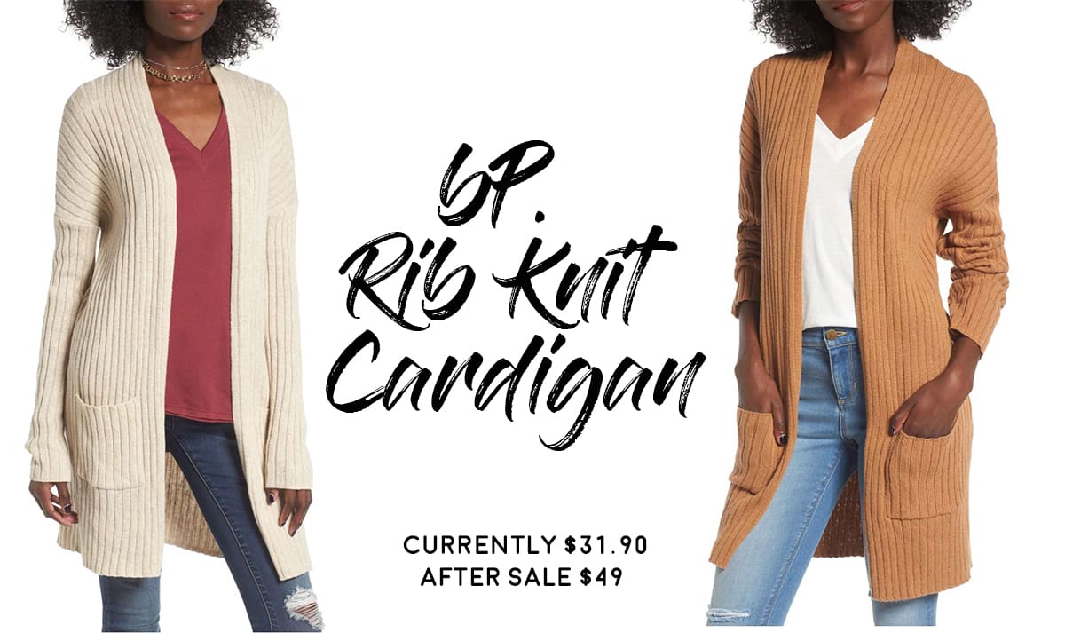 Nordstrom Anniversary Sale 2017 Hits and Misses: Nordstrom BP Rib Knit Cardigan