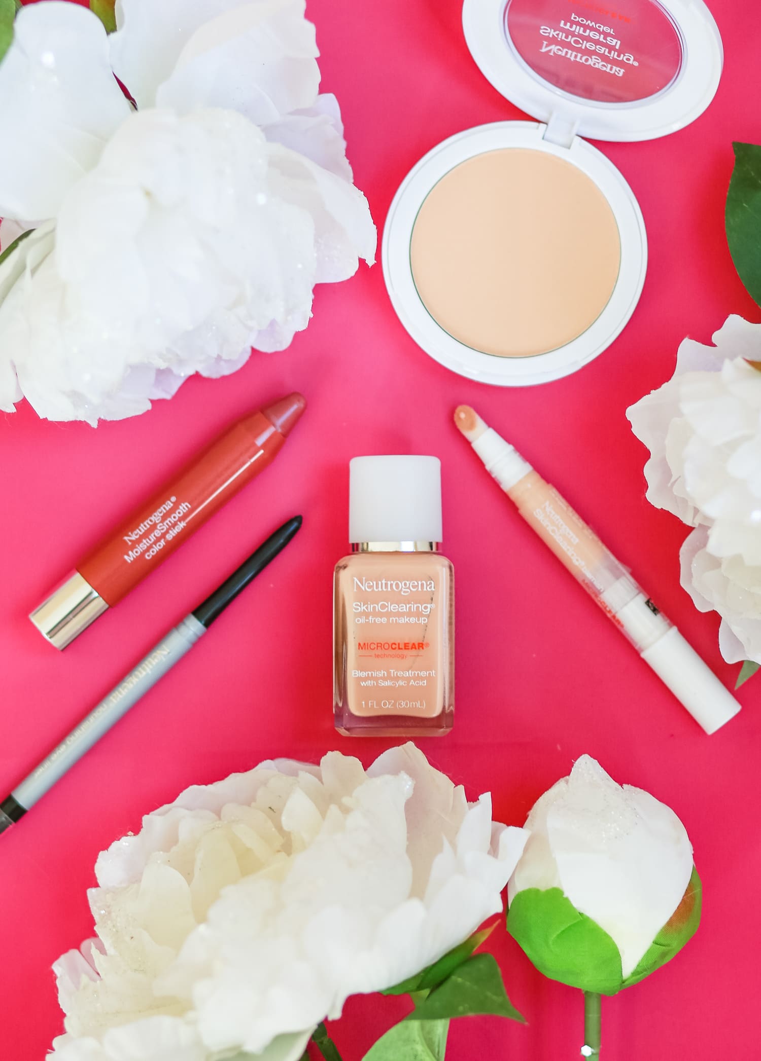 Game Day makeup tutorial with the best makeup from acne prone skin from Neutrogena | Neutrogena Skin Clearing Makeup | Best Makeup for Acne Prone Skin by blogger Stephanie Ziajka from Diary of a Debutante
