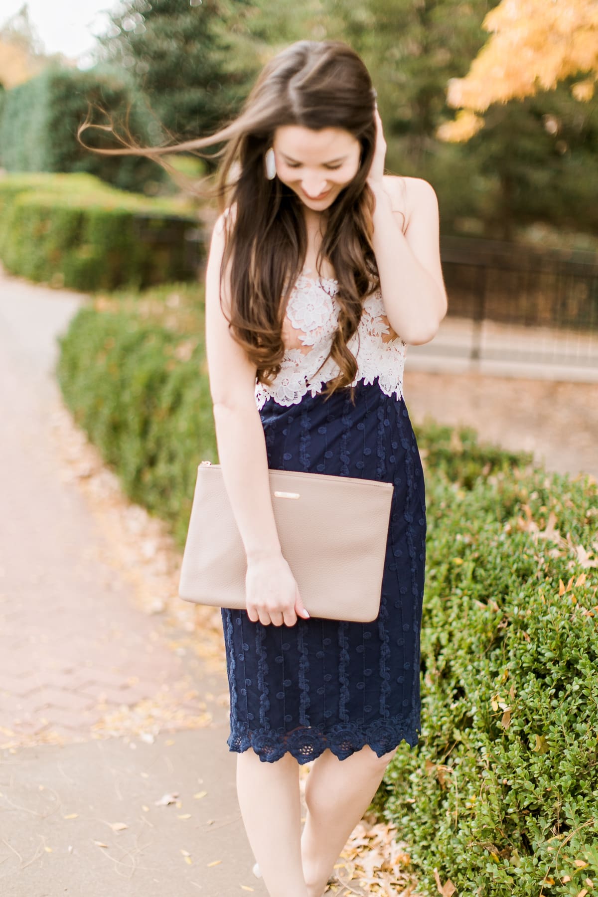 Adelyn Rae Josephine Lace Dress | What to wear for Thanksgiving | What to Wear Out on Thanksgiving Eve by fashion blogger Stephanie Ziajka from Diary of a Debutante