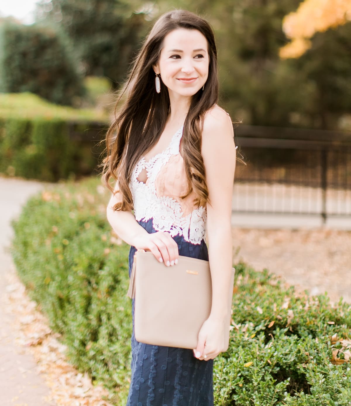 Adelyn Rae Josephine Lace Dress | What to wear for Thanksgiving | What to Wear Out on Thanksgiving Eve by fashion blogger Stephanie Ziajka from Diary of a Debutante