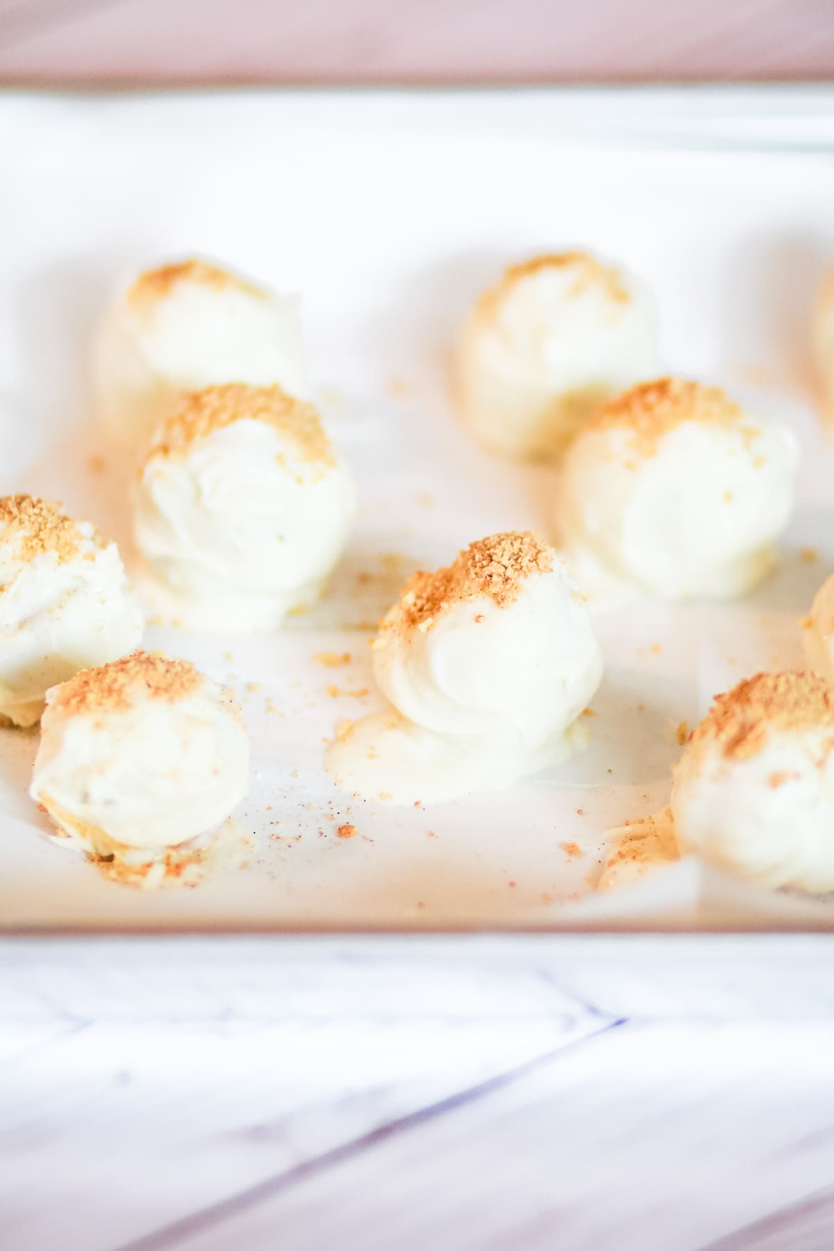 Step five of Stephanie Ziajka's no-bake pumpkin spice truffles recipe on Diary of a Debutante
