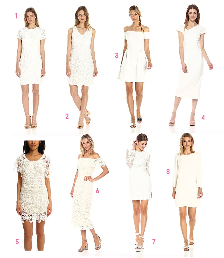 Red, White, and Pink All Over: Cute Valentine's Day Cocktail Dresses under $100 by fashion blogger Stephanie Ziajka from Diary of a Debutante, Cocktail dresses under 100, Valentines dresses under 100, Affordable white cocktail dresses, cheap cocktail dresses online
