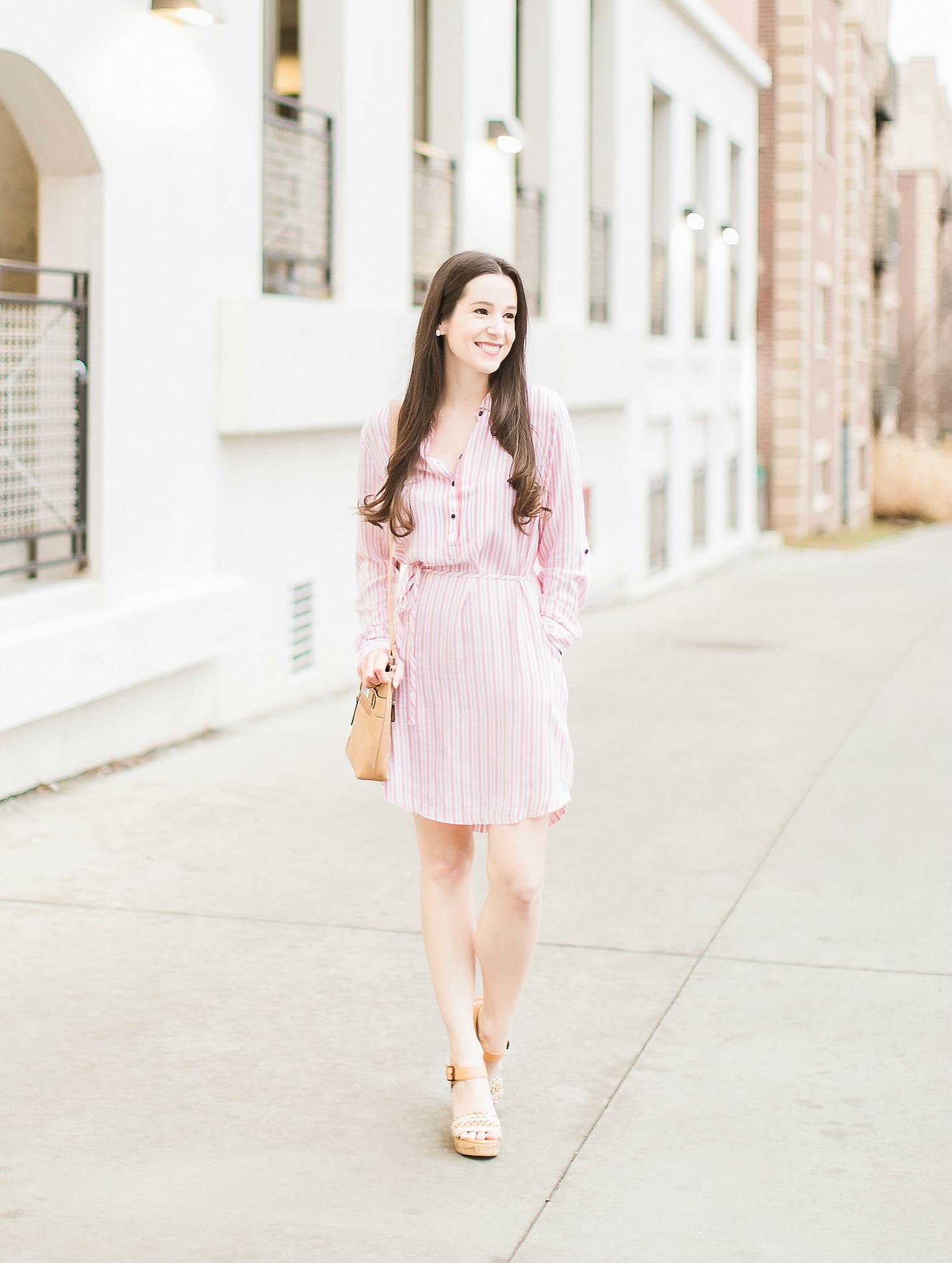 Time and Tru Walmart, Best of Time and Tru, Time and Tru review, Walmart clothing brands, The Best of the Time and Tru Walmart Clothing Line by southern fashion blogger Stephanie Ziajka from Diary of a Debutante, Time and Tru belted shirtdress, Time and Tru crossbody bag