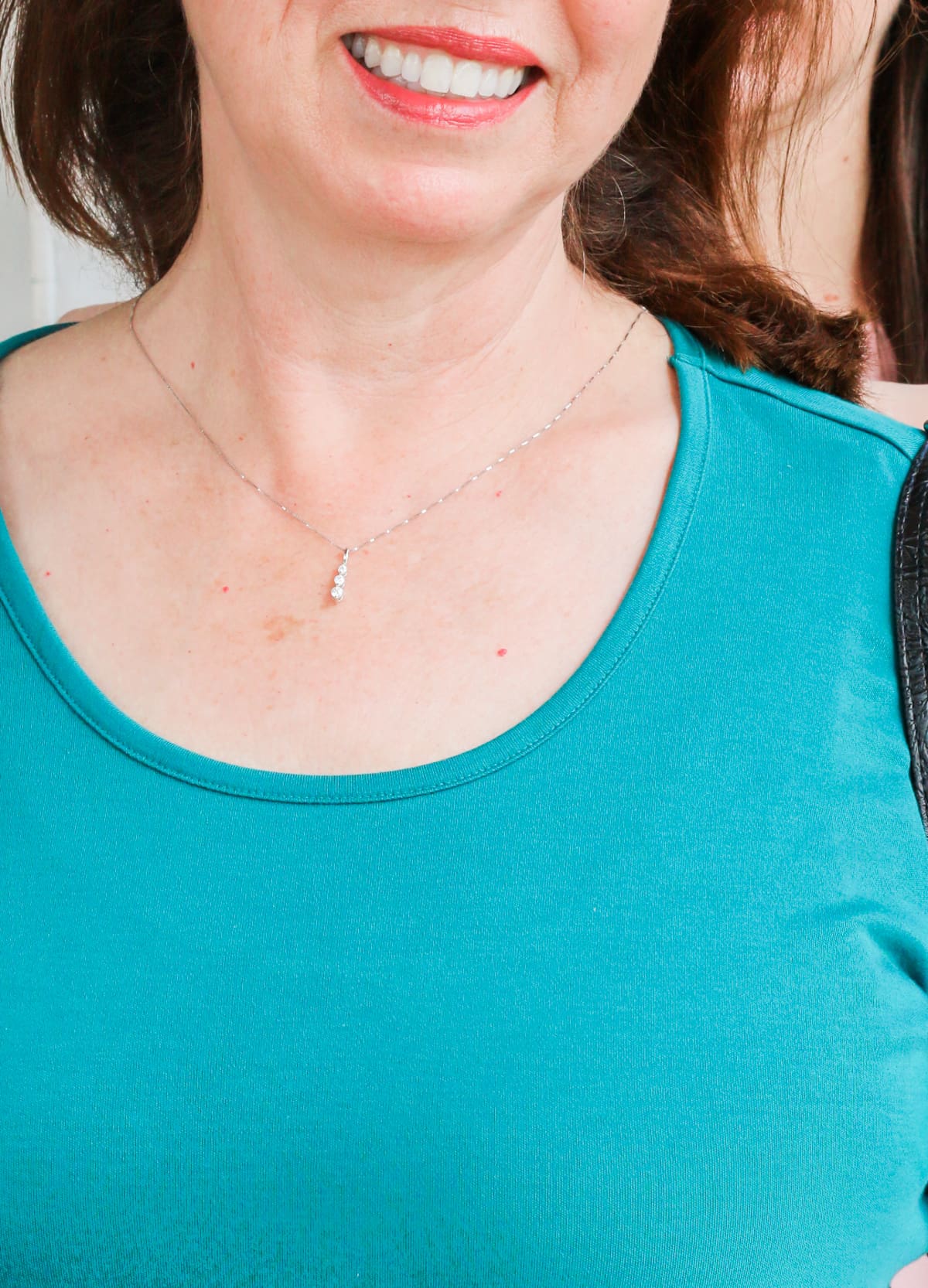 jewelry ideas for mom, Timeless Moments: How to Celebrate Mom on Mother's Day by southern blogger Stephanie Ziajka from Diary of a Debutante, gift for Mother's Day, Jared The Galleria Of Jewelry review, Jared white gold round diamond necklace