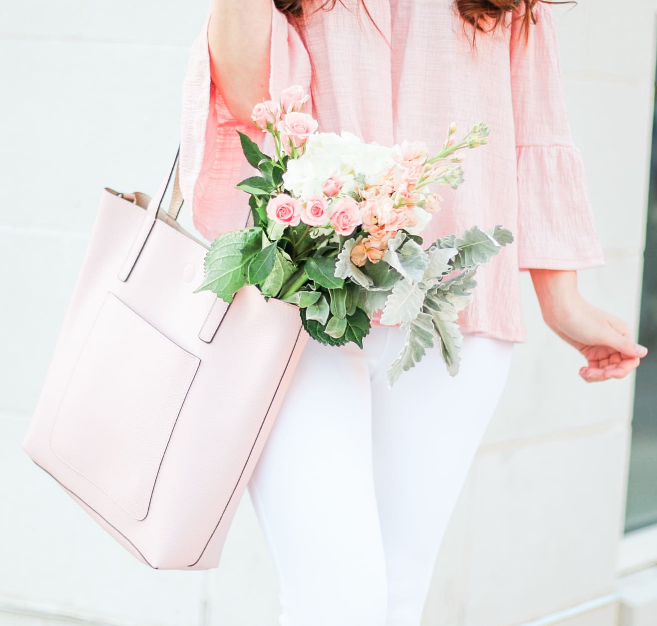 Time and Tru Walmart, Best of Time and Tru, Time and Tru review, Walmart clothing brands, The Best of the Time and Tru Walmart Clothing Line by southern fashion blogger Stephanie Ziajka from Diary of a Debutante, Time and Tru cold shoulder top, Time and Tru reversible tote, Time and Tru white jeggings