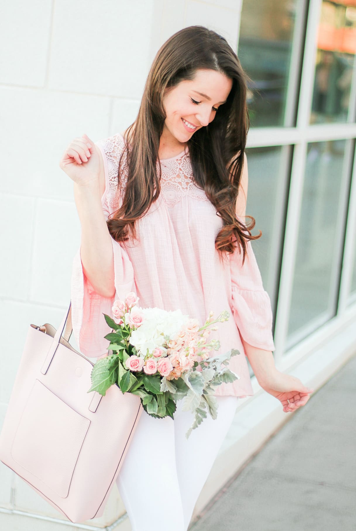 Time and Tru Walmart, Best of Time and Tru, Time and Tru review, Walmart clothing brands, The Best of the Time and Tru Walmart Clothing Line by southern fashion blogger Stephanie Ziajka from Diary of a Debutante, Time and Tru cold shoulder top, Time and Tru reversible tote, Time and Tru white jeggings