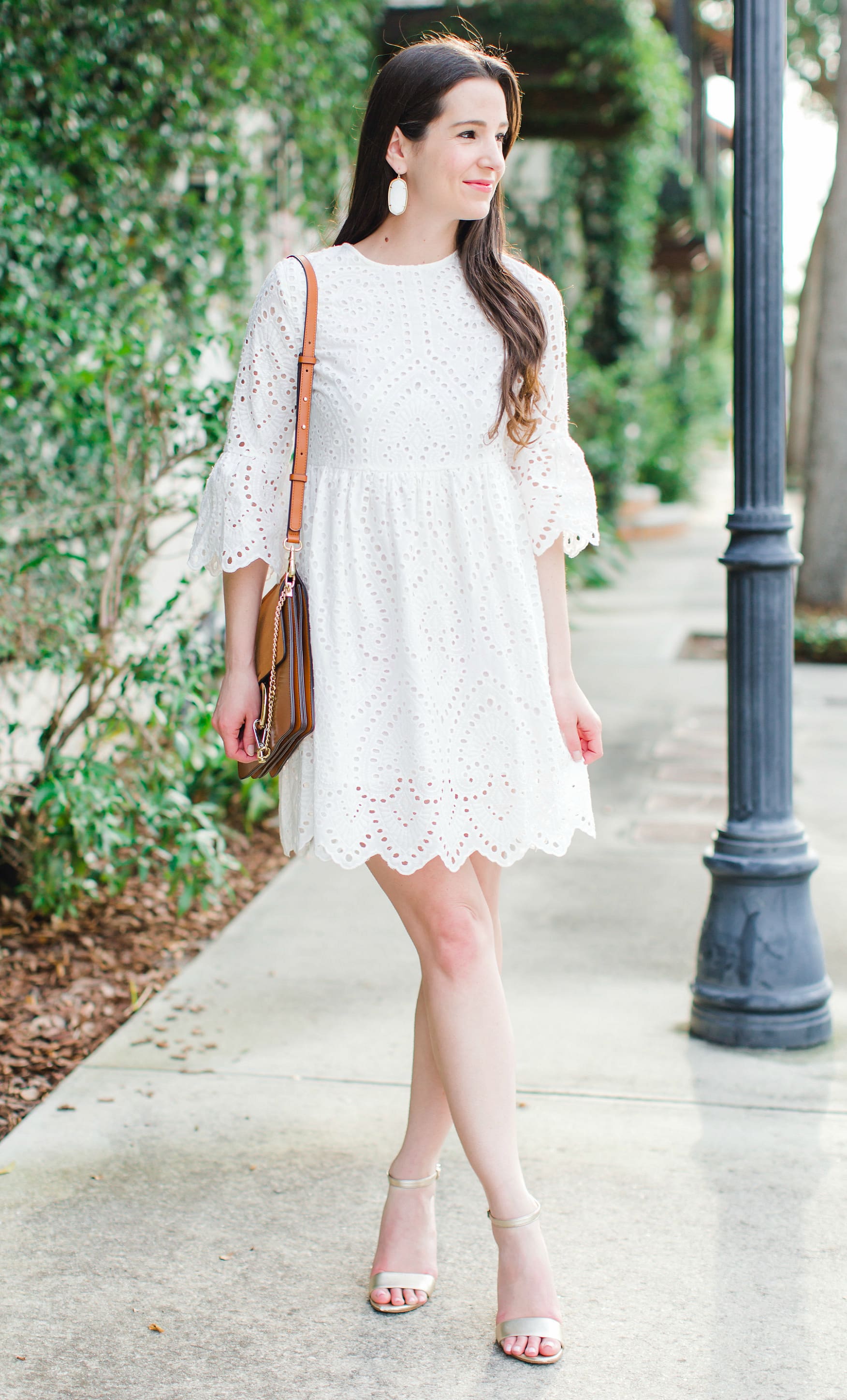 Olay Cleansing Infusions review, How to Get Glowing Spring Skin with Olay Cleansing Infusions by fashion and southern lifestyle blogger Stephanie Ziajka, best Chloe Faye look alike bag, affordable white lace dress for spring