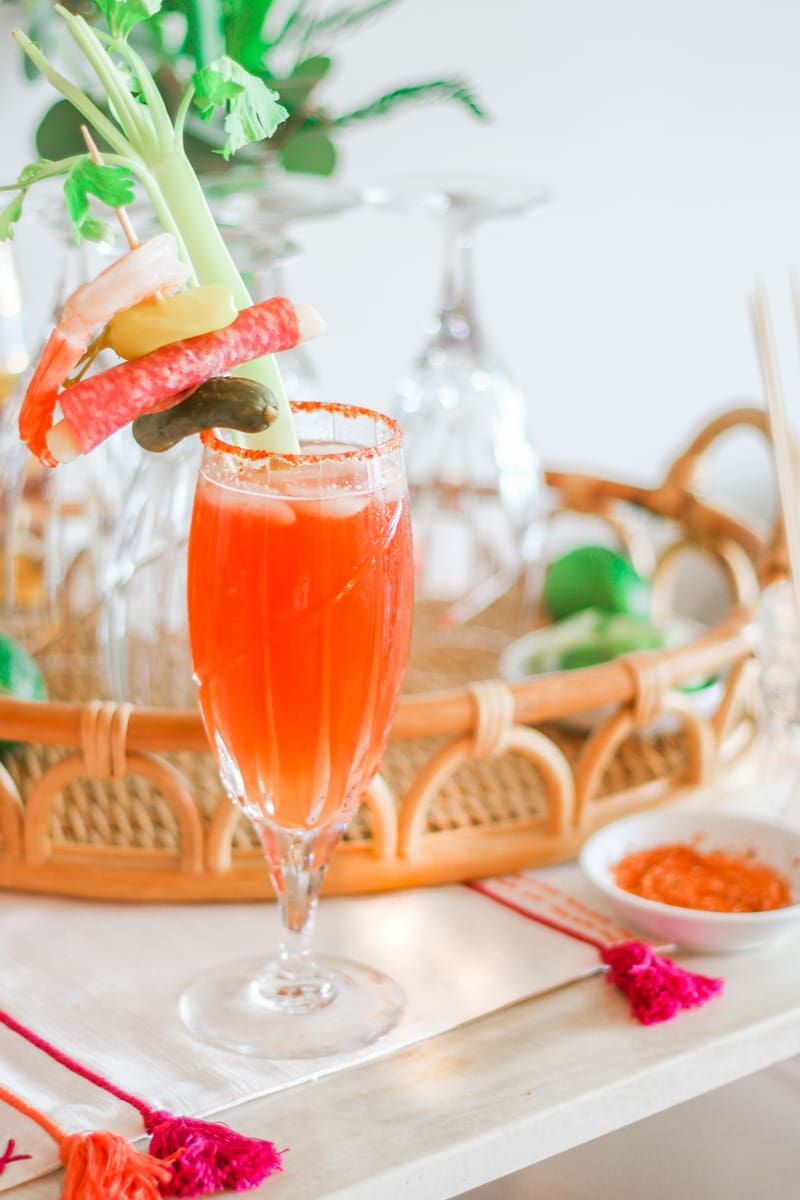 how to make your own Michelada bar by southern blogger Stephanie Ziajka from Diary of a Debutante, perfect Michelada recipe, Michelada rim recipe, authentic Mexican beer cocktail, soccer watch party ideas, Clamato tomato cocktail