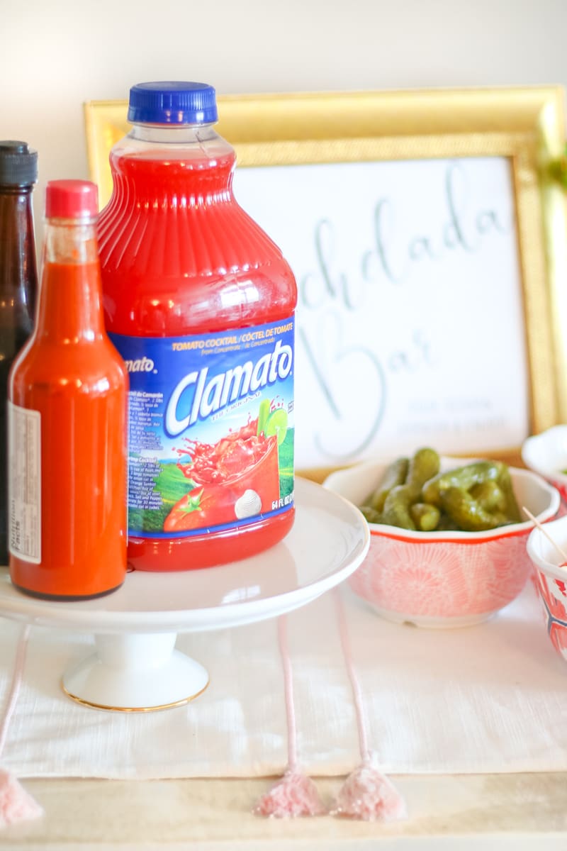 how to make your own Michelada bar by southern blogger Stephanie Ziajka from Diary of a Debutante, perfect Michelada recipe, Michelada rim recipe, authentic Mexican beer cocktail, soccer watch party ideas, Clamato tomato cocktail