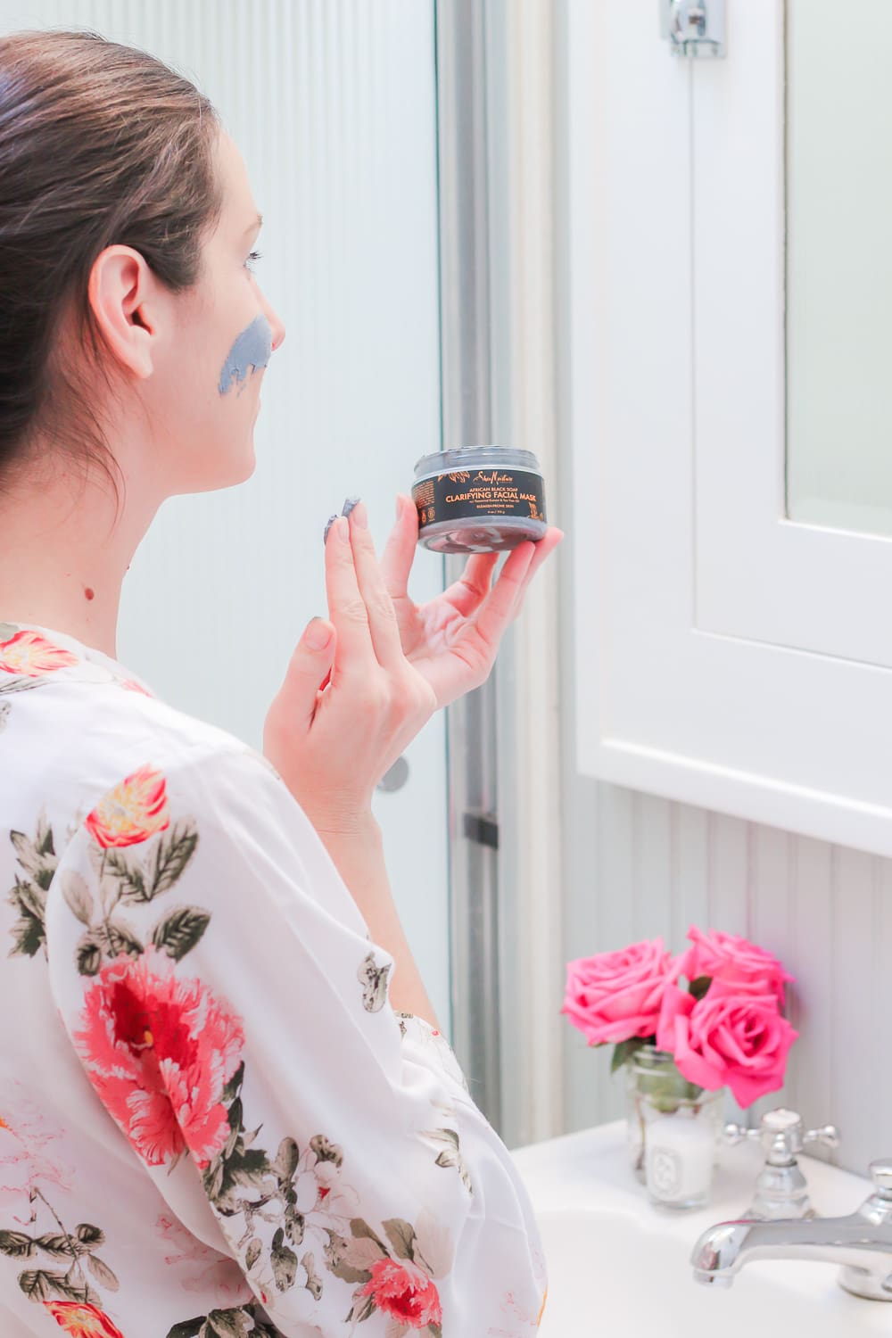 How to Give Yourself a Soothing Spa Experience at Home with the SheaMoisture African Black Soap Line by beauty blogger Stephanie Ziajka from Diary of a Debutante, At Home Spa Day Essentials from Walmart, Winter Skincare Tips for Oily Skin, Body Skincare Routine, Skin Care Products for Oily Skin in Winter, At Home Spay Day Kit, DIY Spa Day at Home