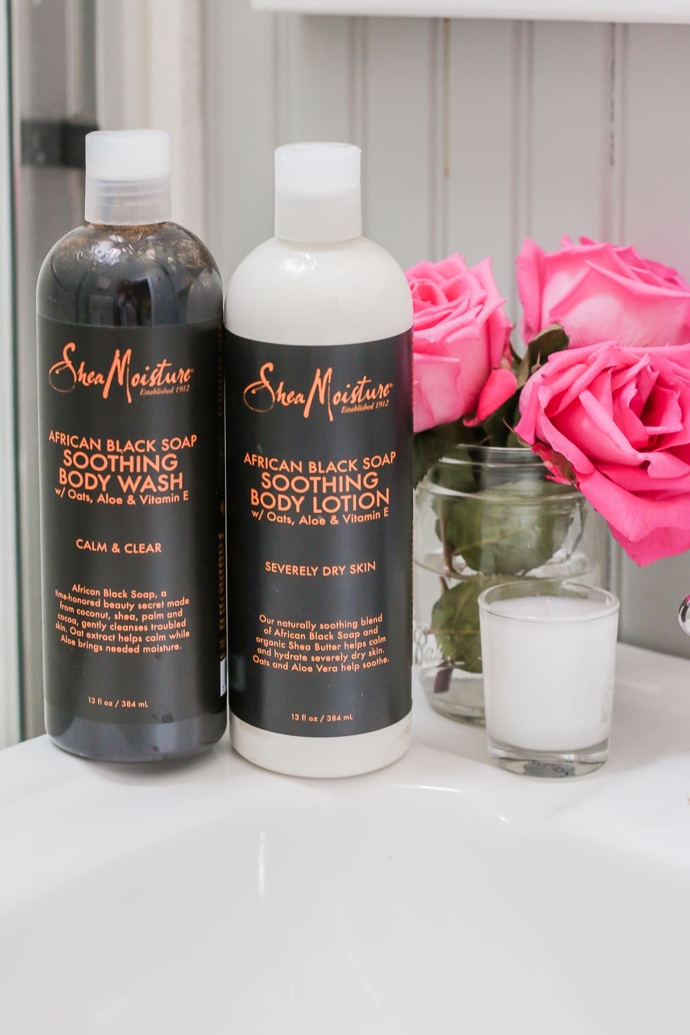 How to Give Yourself a Soothing Spa Experience at Home with the SheaMoisture African Black Soap Line by beauty blogger Stephanie Ziajka from Diary of a Debutante, At Home Spa Day Essentials from Walmart, Winter Skincare Tips for Oily Skin, Body Skincare Routine, Skin Care Products for Oily Skin in Winter, At Home Spay Day Kit, DIY Spa Day at Home