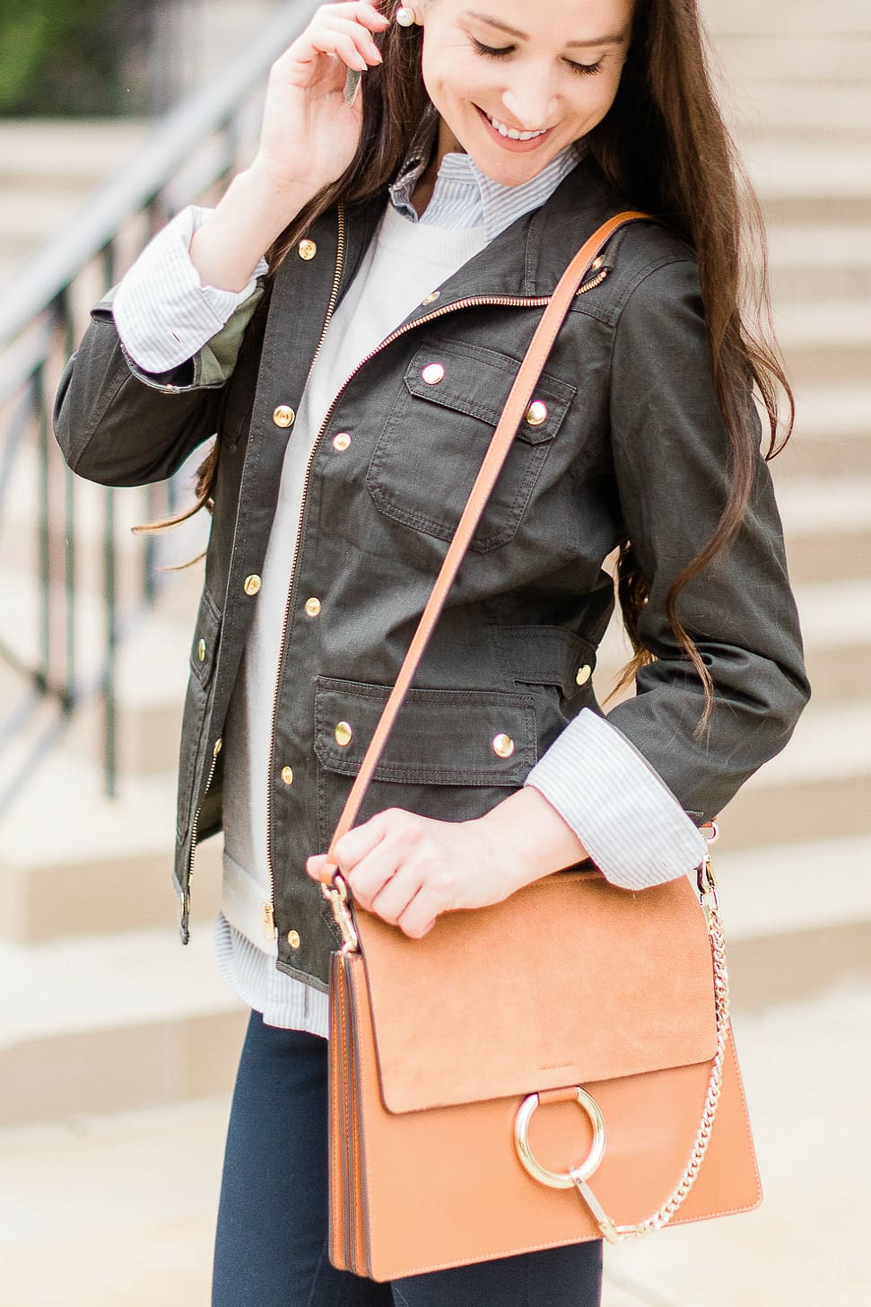 The best of J Crew Amazon, j crew mercantile review, Currently Obsessed: J.Crew Mercantile on Amazon Fashion by affordable style blogger Stephanie Ziajka from Diary of a Debutante, the best of j.crew on amazon, j.crew mercantile utility jacket, j.crew mercantile navy chino pants, j.crew mercantile pullover sweater, chloe faye dupe bag, m gemi The Cammeo heels