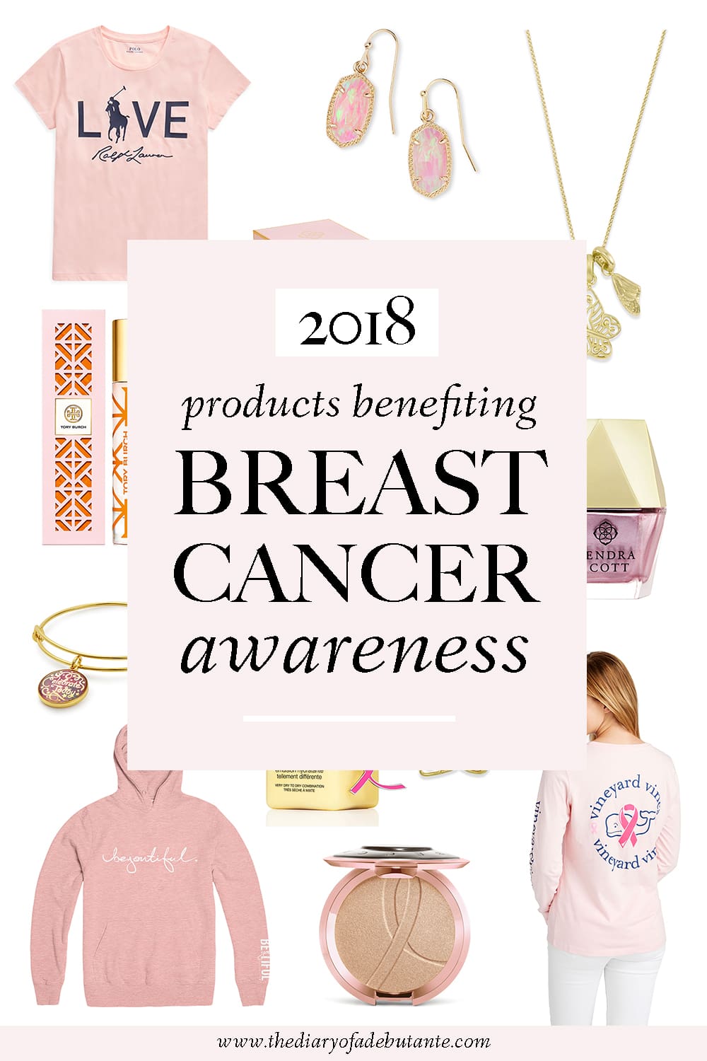 Breast Cancer Awareness Products 2018, Think Pink 2018: 25 Things You Can Buy to Support Breast Cancer Awareness, including Breast Cancer Awareness clothing, Breast Cancer Awareness jewelry, and Breast Cancer Awareness beauty products, by southern lifestyle blogger Stephanie Ziajka from Diary of a Debutante, Breast Cancer Awareness Gifts 2018