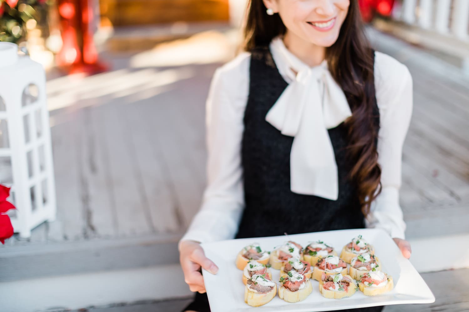 beef tenderloin appetizers created by blogger Stephanie Ziajka on Diary of a Debutante