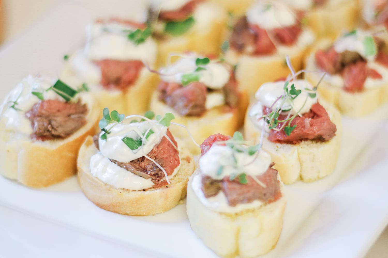 filet mignon crostini recipe by blogger Stephanie Ziajka on Diary of a Debutante