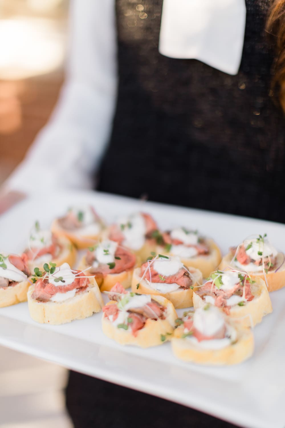 Blogger Stephanie Ziajka shares her recipe for beef tenderloin crostinis on Diary of a Debutante