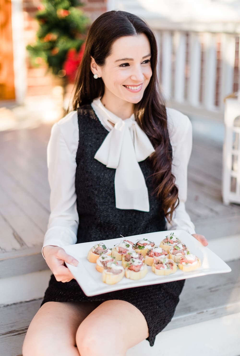 beef crostini recipe from blogger Stephanie Ziajka on Diary of a Debutante