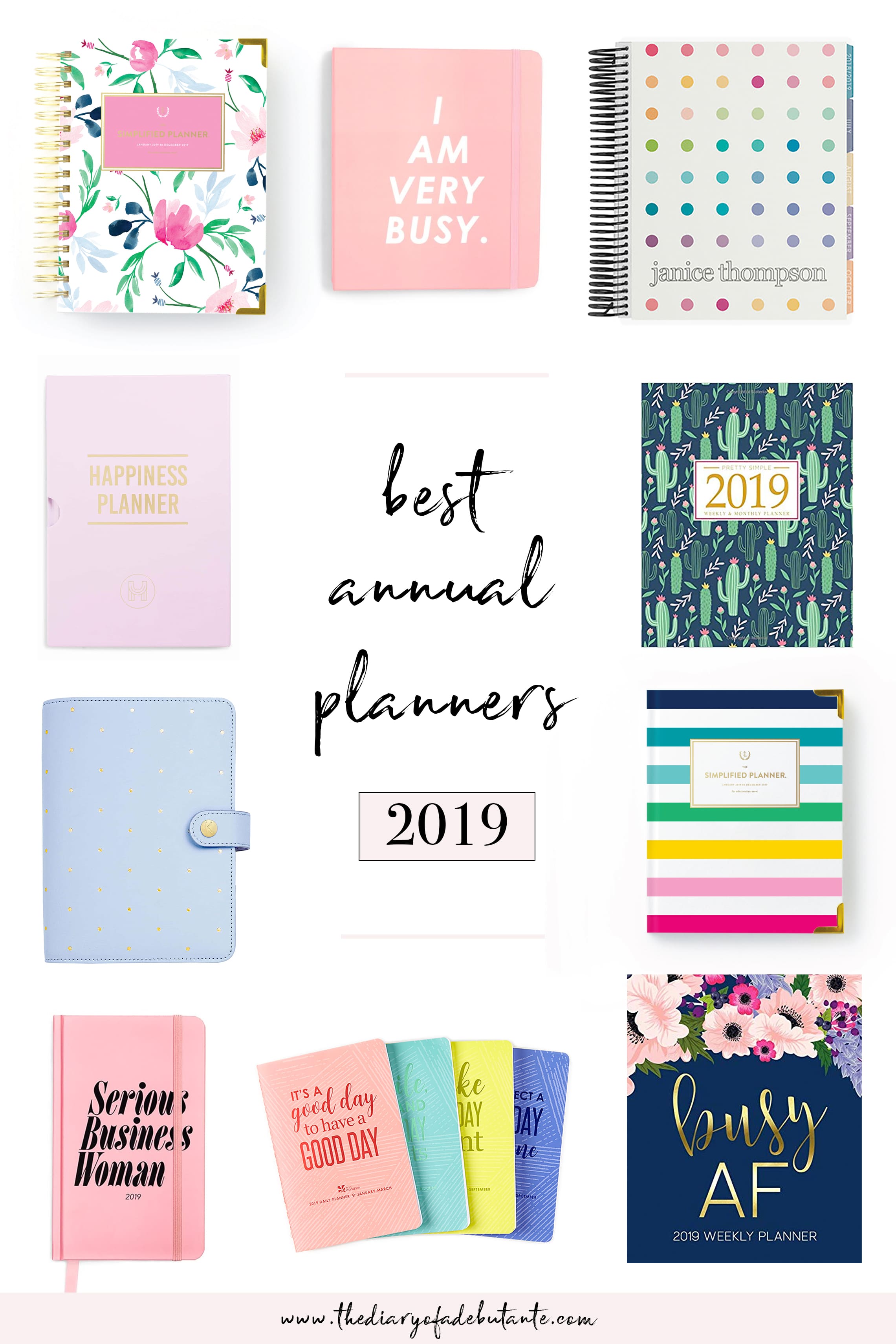 best planners for working women 2019, best planners for women 2019, best planners and organizers 2019, 