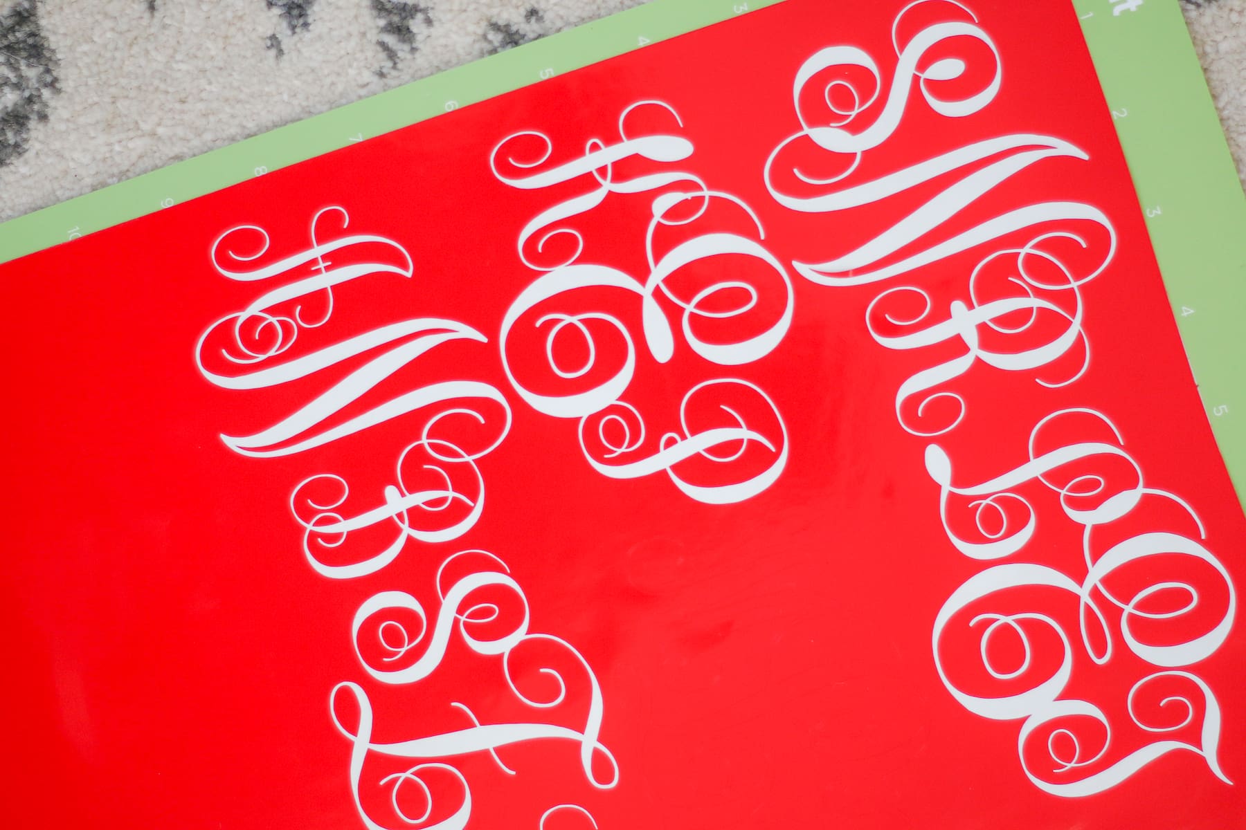 DIY blogger Stephanie Ziajka shows how to make vinyl monograms with Cricut on Diary of a Debutante