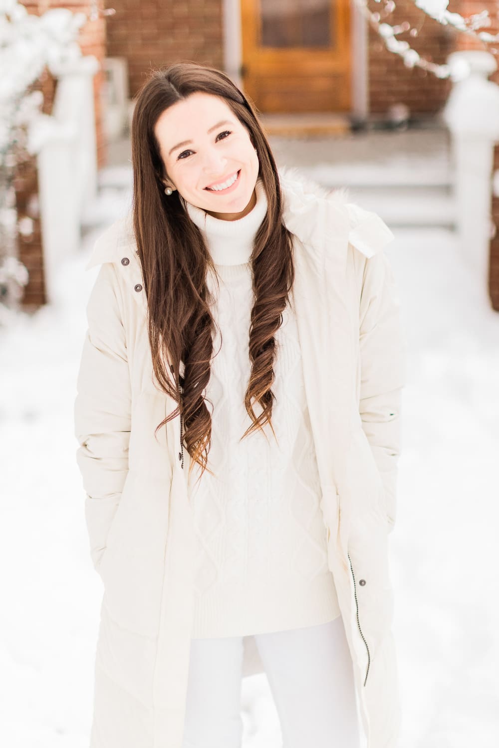 One Classic, Three Ways: Women's Cable Knit Turtleneck Sweater by affordable fashion blogger Stephanie Ziajka from Diary of a Debutante, how to wear a turtleneck sweater, camel cable knit turtleneck sweater outfit, cream cable knit turtleneck sweater outfit, black cable knit turtleneck sweater outfit