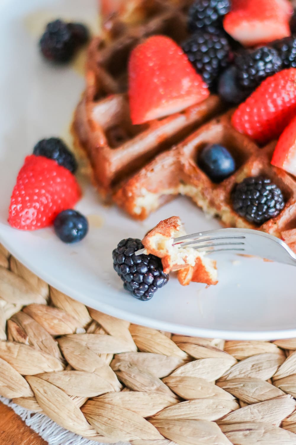 Oatmeal Protein Waffles Recipe, Easy Protein Waffles Recipe for Meal Prepping by Stephanie Ziajka from the healthy southern lifestyle blog Diary of a Debutante, protein waffles recipe easy, protein waffles low carb, protein waffles with oatmeal, cottage cheese, eggs, and egg whites