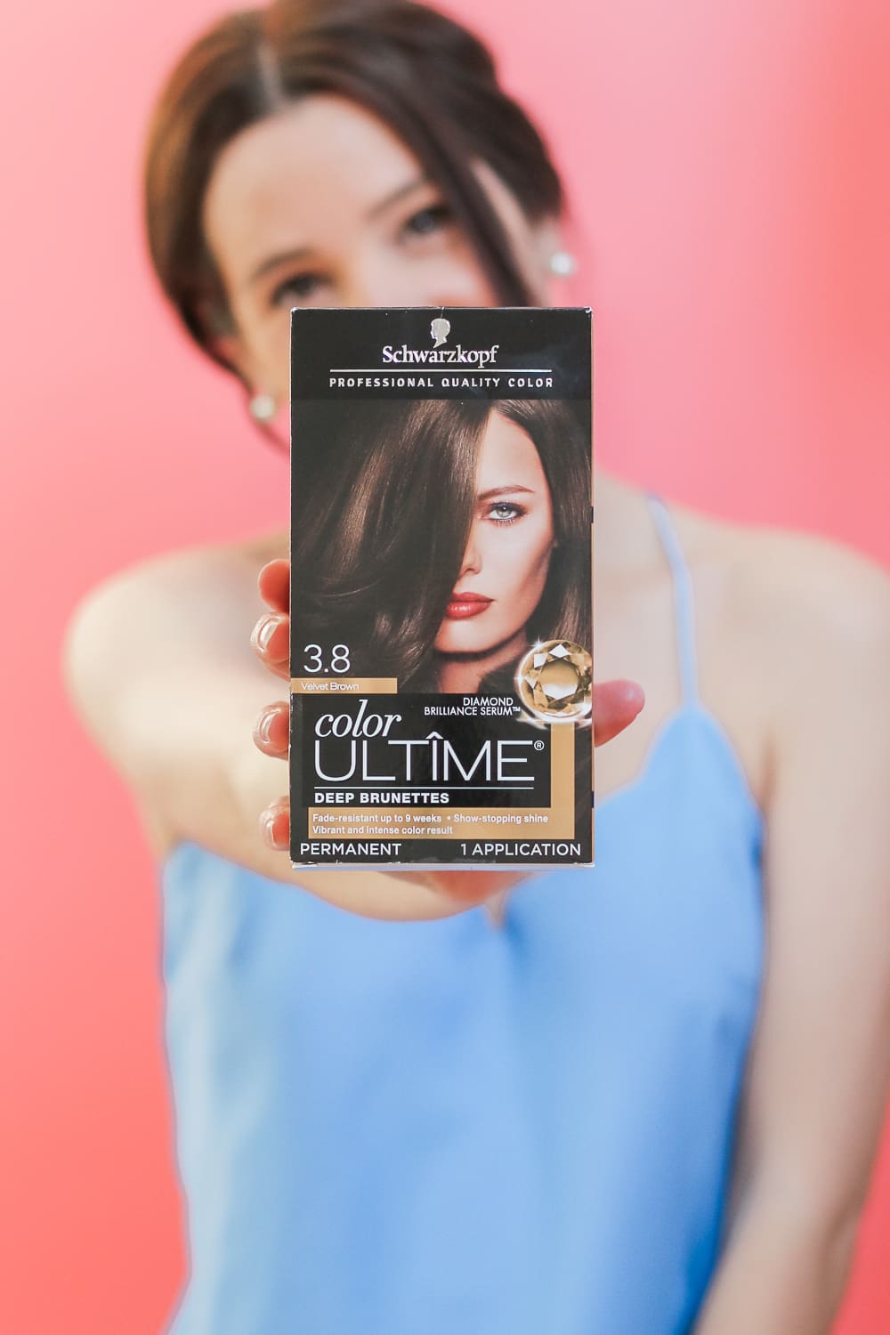 Easy Braided Chignon Tutorial and At-Home Hair Dye Tips by Stephanie Ziajka from the popular beauty blog Diary of a Debutante, easy dressy hairstyles for long hair, undone chignon tutorial, Schwarzkopf Color Ultime hair color review, Schwarzkopf Color Ultime 3.8 Deep Brunette