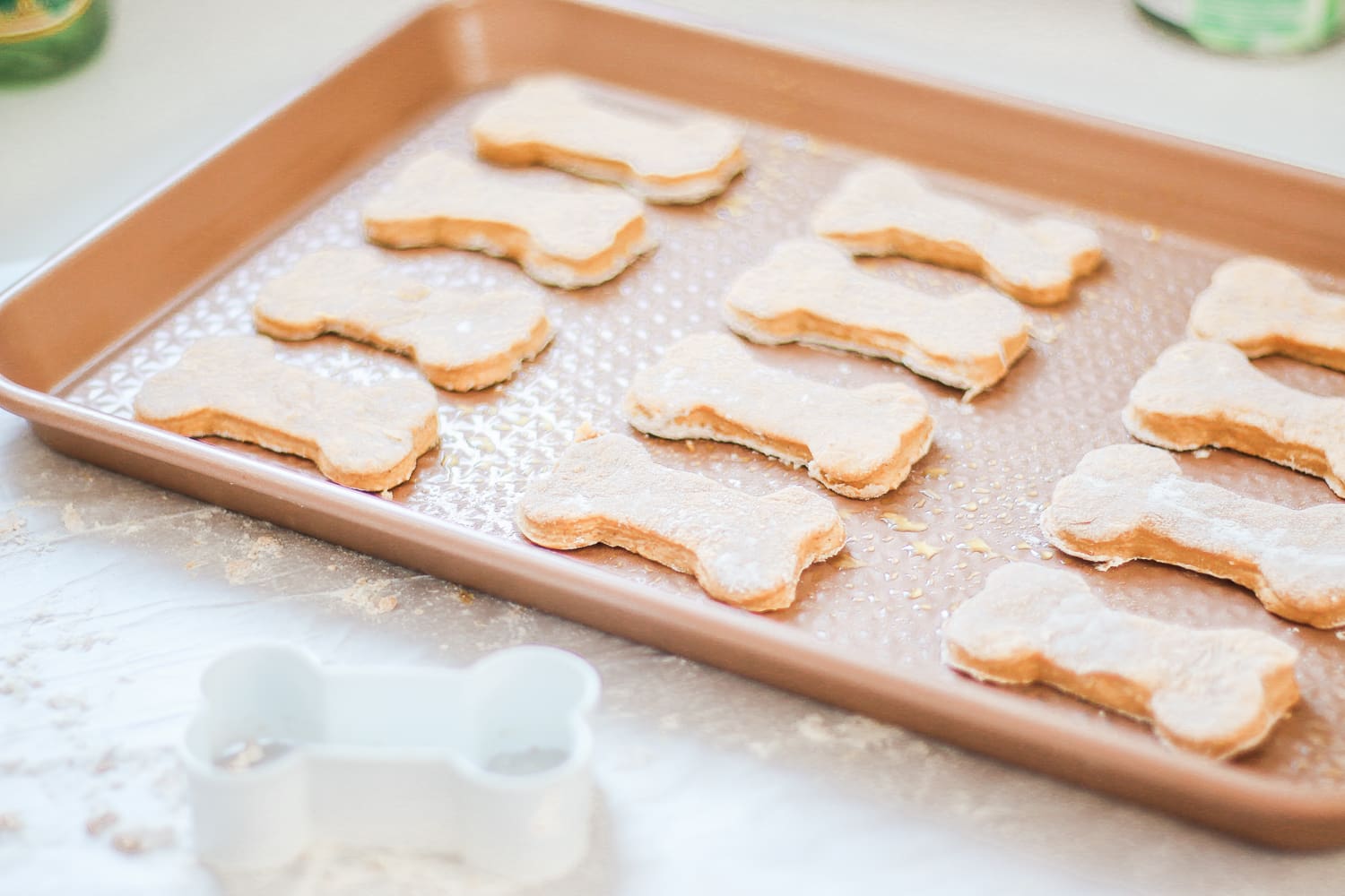 4-Ingredient Grain Free Homemade Dog Treats by southern lifestyle blogger and golden retriever dog mom Stephanie Ziajka from Diary of a Debutante, diy grain free dog treats, grain free peanut butter dog treats recipe