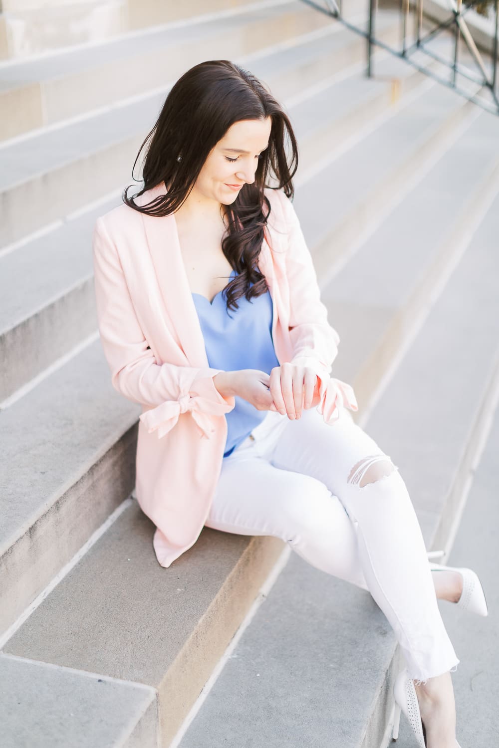 Preppy Spring Outfits: My Top J.Crew Factory Spring Style Picks by Stephanie Ziajka from the popular affordable fashion blog Diary of a Debutante, J.Crew Factory Scalloped Sidewalk Skirt, J.Crew Factory Scalloped Cami Tops, cute spring outfits for women, cute spring outfits