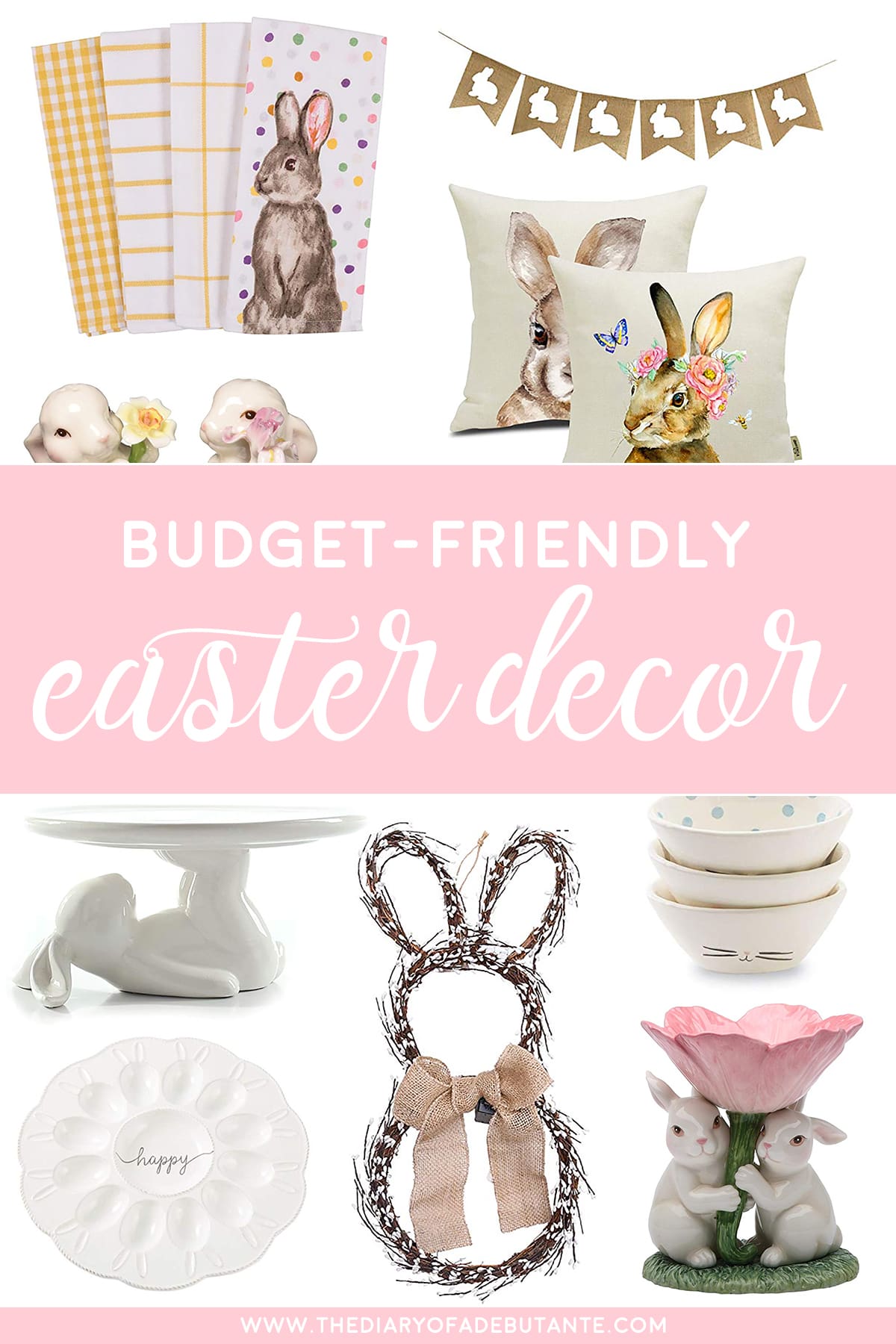 Easter Home Decor: 24 of the Best Easter Decorations on Amazon by affordable southern lifestyle blogger Stephanie Ziajka from Diary of a Debutante, best easter decor finds on amazon, best place to buy easter decorations, modern easter decor Easter Home Decor: 24 of the Best Easter Decorations on Amazon by affordable southern lifestyle blogger Stephanie Ziajka from Diary of a Debutante, best easter decor finds on amazon, best place to buy easter decorations, modern easter decor