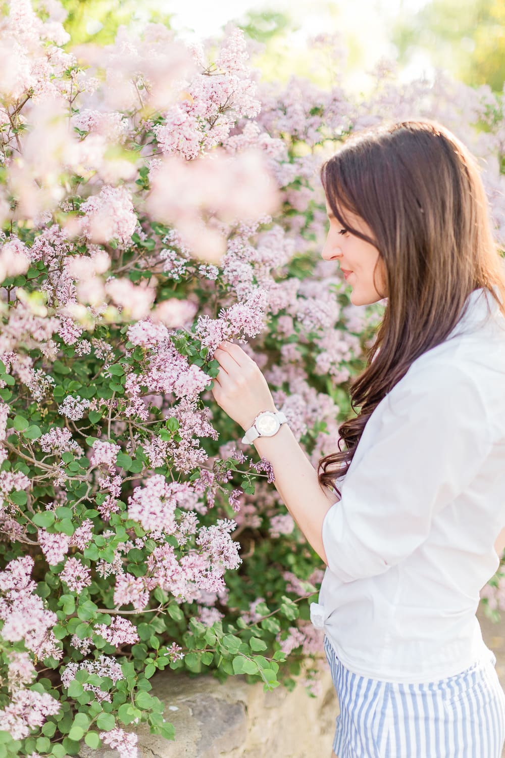 Lilac at Shelter Gardens in Columbia, Missouri, Columbia Missouri Blogger Stephanie Ziajka from the popular affordable fashion blog Diary of a Debutante