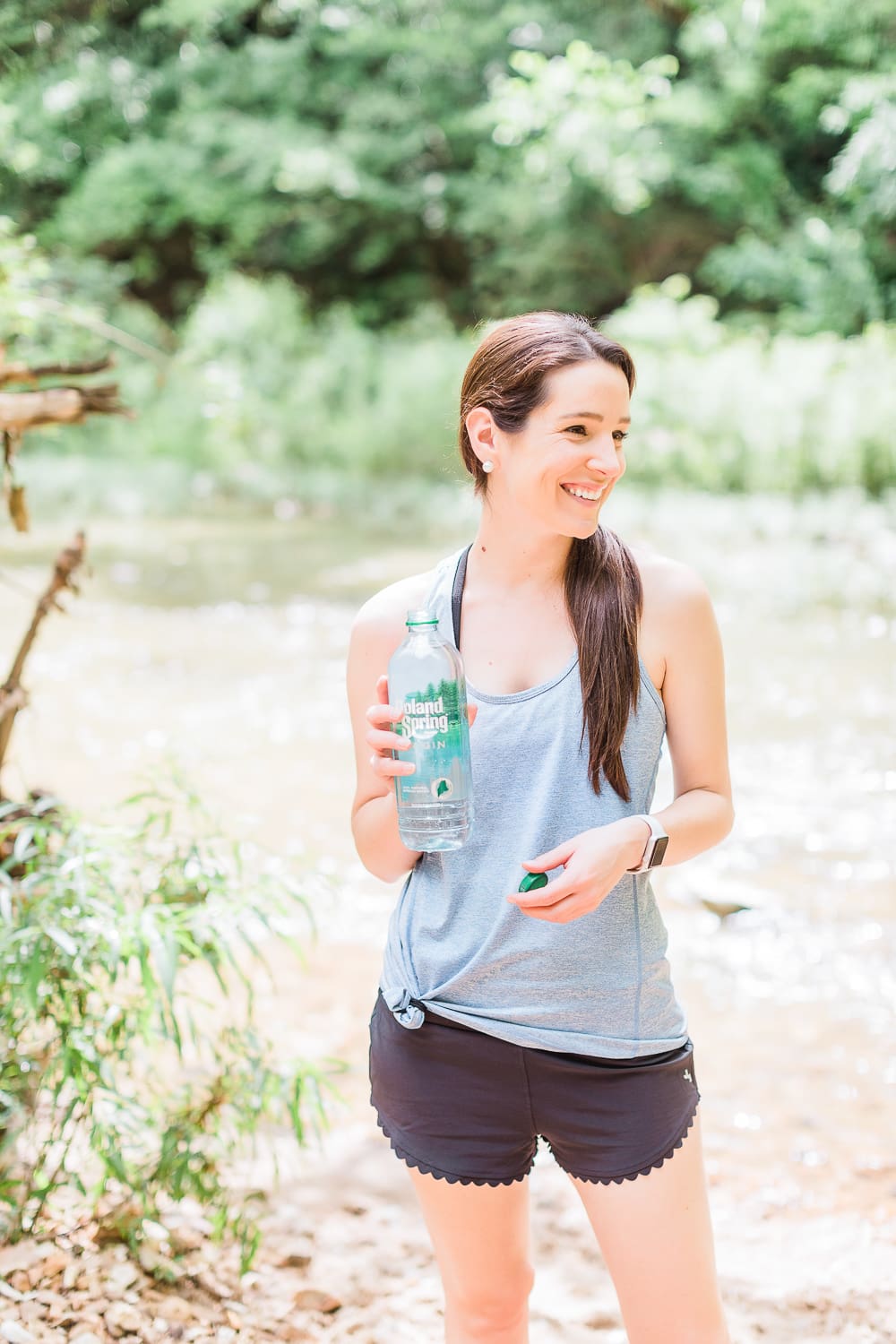 cute summer hiking outfit for women, Poland Spring Origin Natural Spring Water at Walmart, Summer Adventuring: How to Plan the Perfect Hiking Picnic by popular midwest blogger Stephanie Ziajka from Diary of a Debutante, Columbia MO hiking