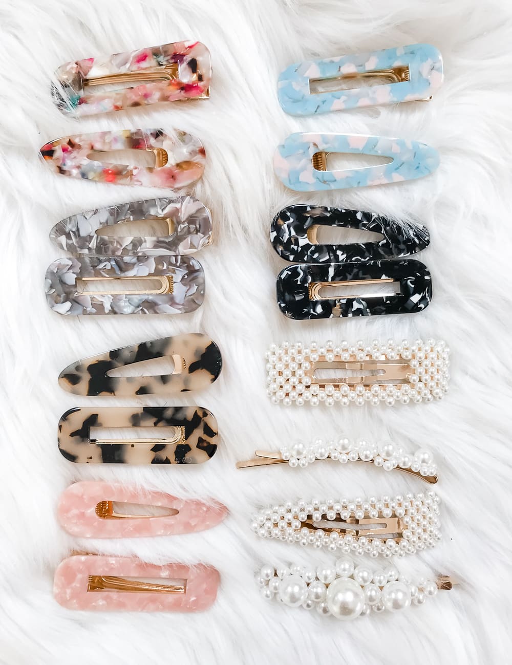 Amazon 16-Piece Hair Barrette Set, Amazon pearl hair barrettes, Amazon Prime Day Try-On Haul: Top Affordable Fashion Finds