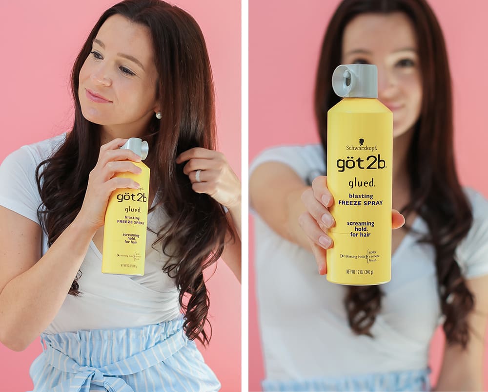 How to Wear Hair Scarves: 3 Easy-to-Wear Hairstyles + Fall Hair Refresh by popular beauty blogger Stephanie Ziajka on Diary of a Debutante, got2b glued blasting freeze spray review