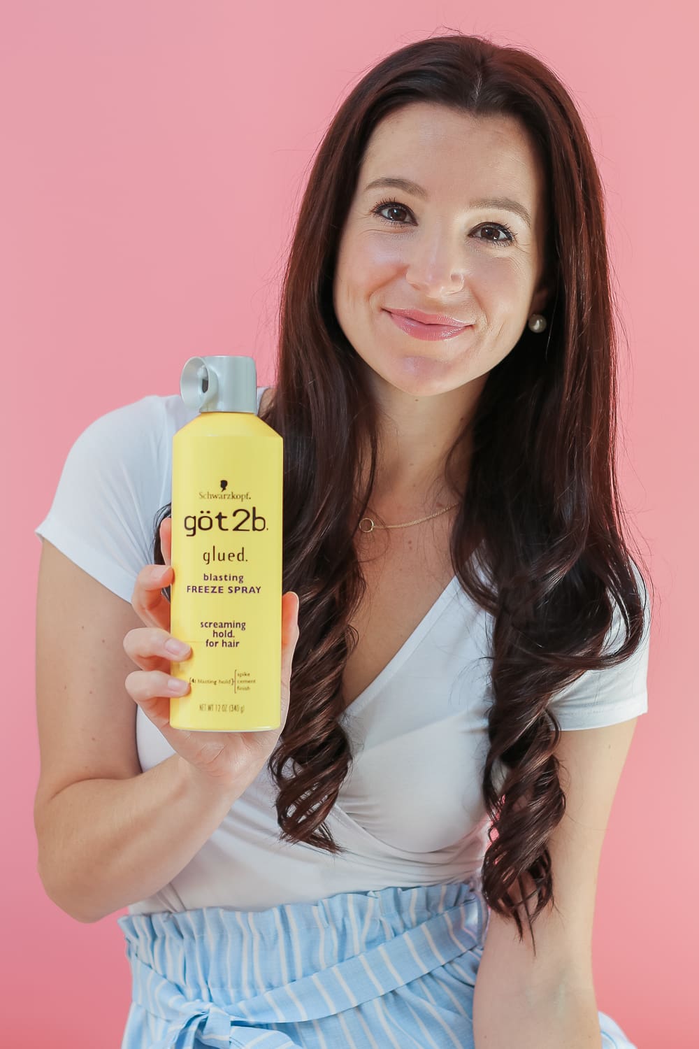 How to Wear Hair Scarves: 3 Easy-to-Wear Hairstyles + Fall Hair Refresh by popular beauty blogger Stephanie Ziajka on Diary of a Debutante, got2b glued blasting freeze spray review