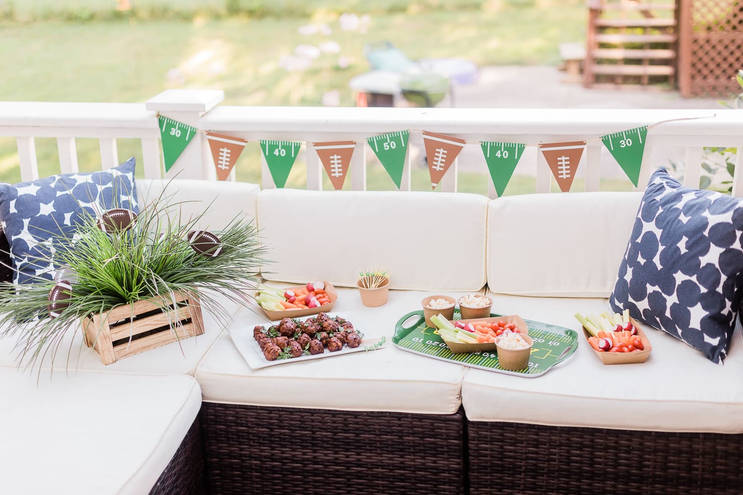 game day decor ideas by popular DIY blogger Stephanie Ziajka on Diary of a Debutante, game day decor ideas, football decor ideas, game day recipe ideas