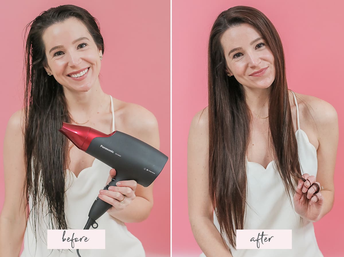 at home blowout routine, at home blowout tips, how to blow dry hair, popular beauty blogger, Stephanie Ziajka, popular beauty blog, Diary of a Debutante