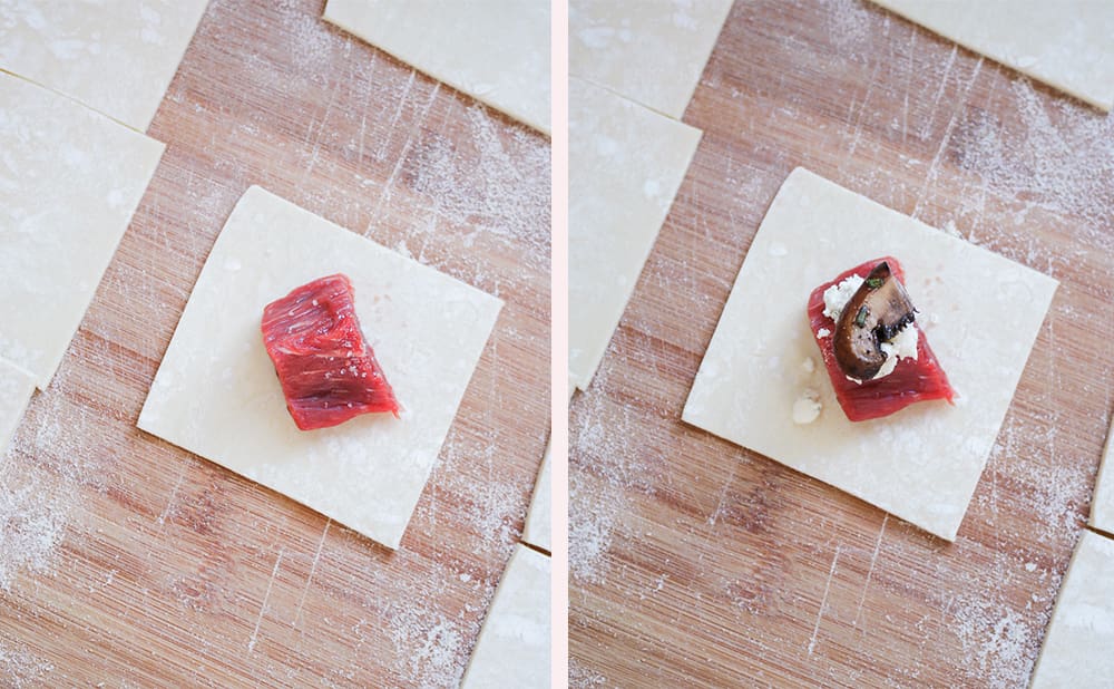 how to make beef wellington bites, easy beef appetizer recipe, premium beef appetizer, blogger Stephanie Ziajka, Diary of a Debutante blog